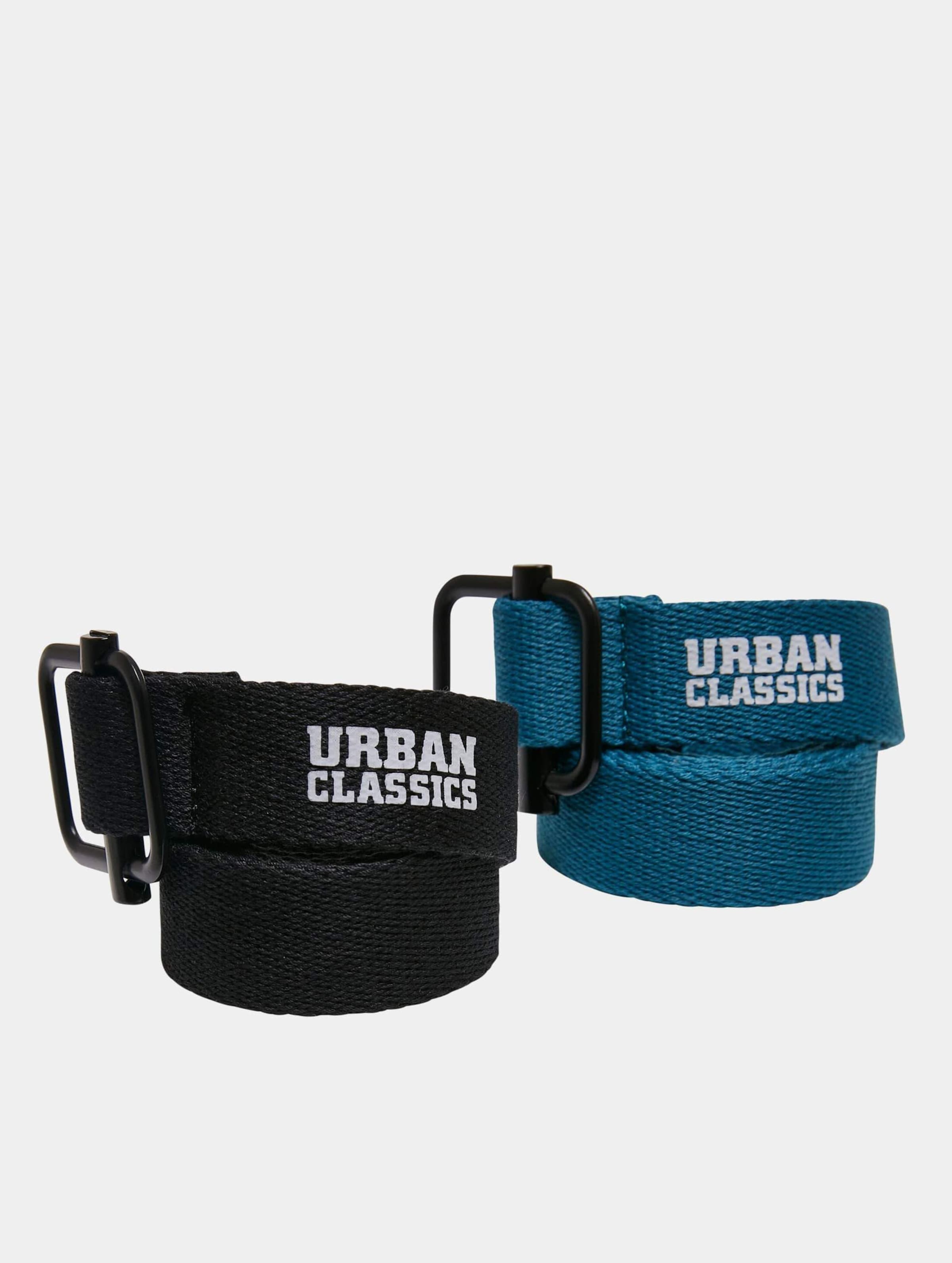 Urban Classics Industrial Canvas Belt Kids 2-Pack