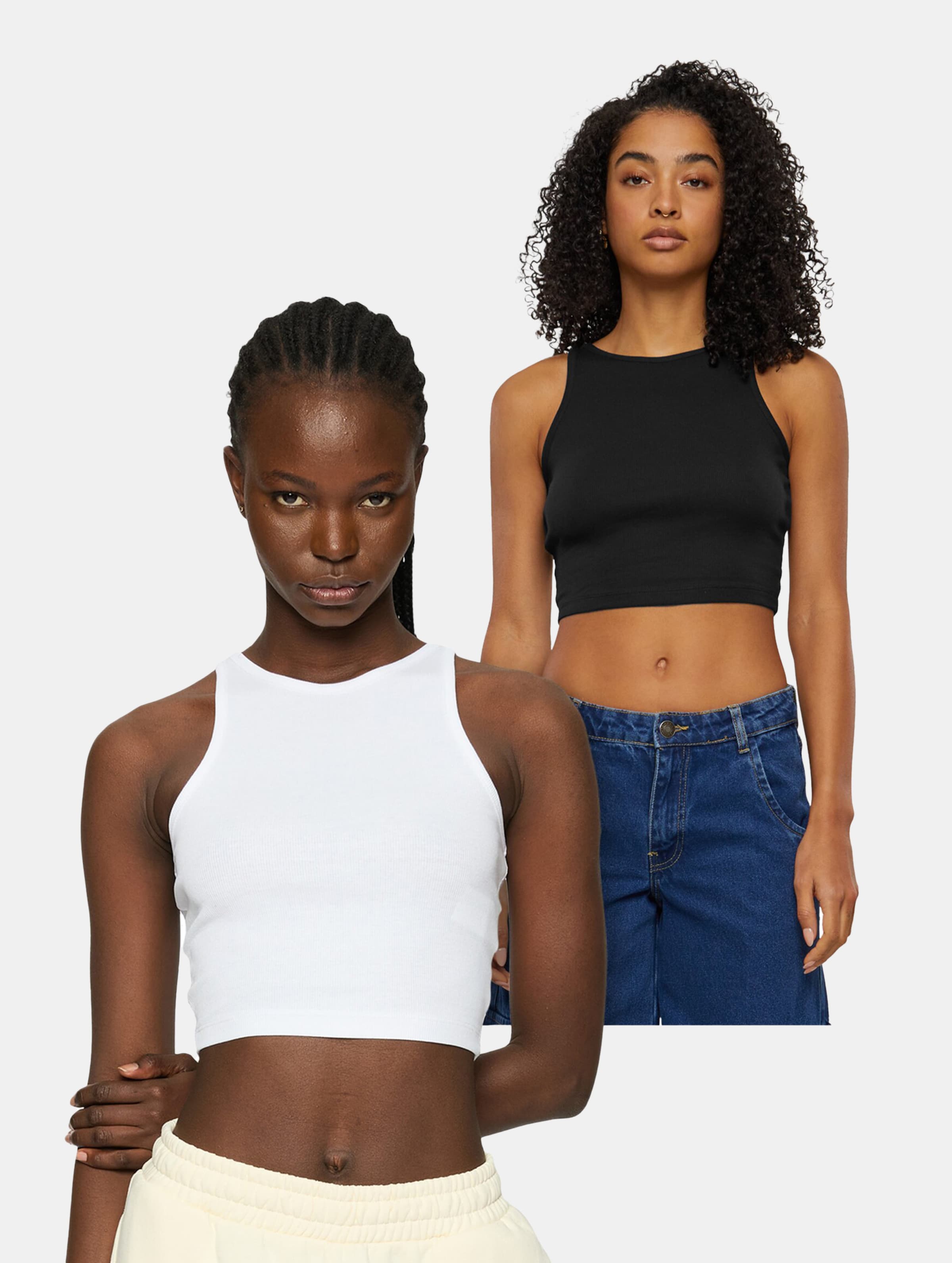 Urban Classics Ladies Organic Cropped Rib Top
