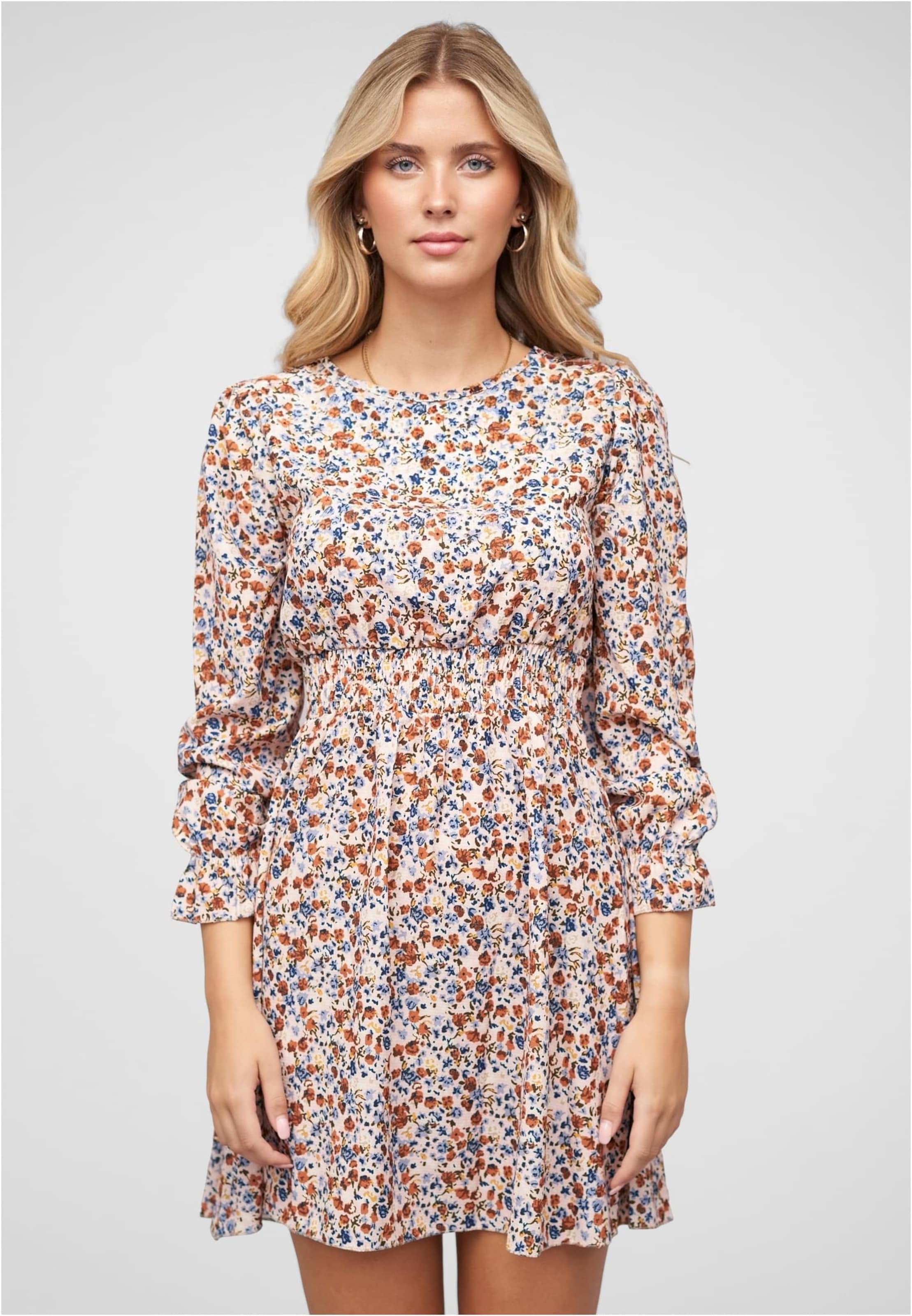 Cloud5ive Langarm Kleid mit Blumen Print