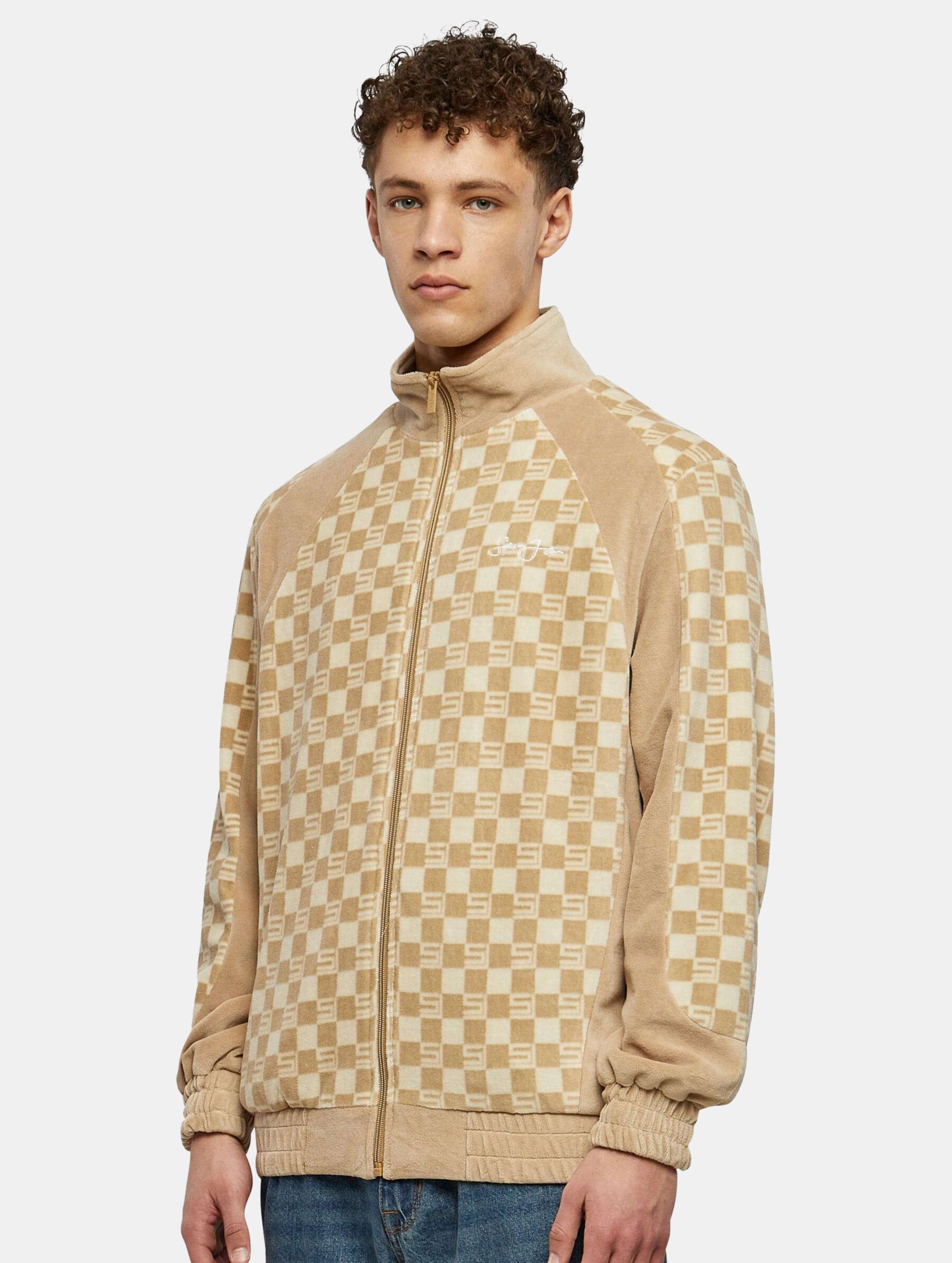Sean John Check Velours Trackjacket