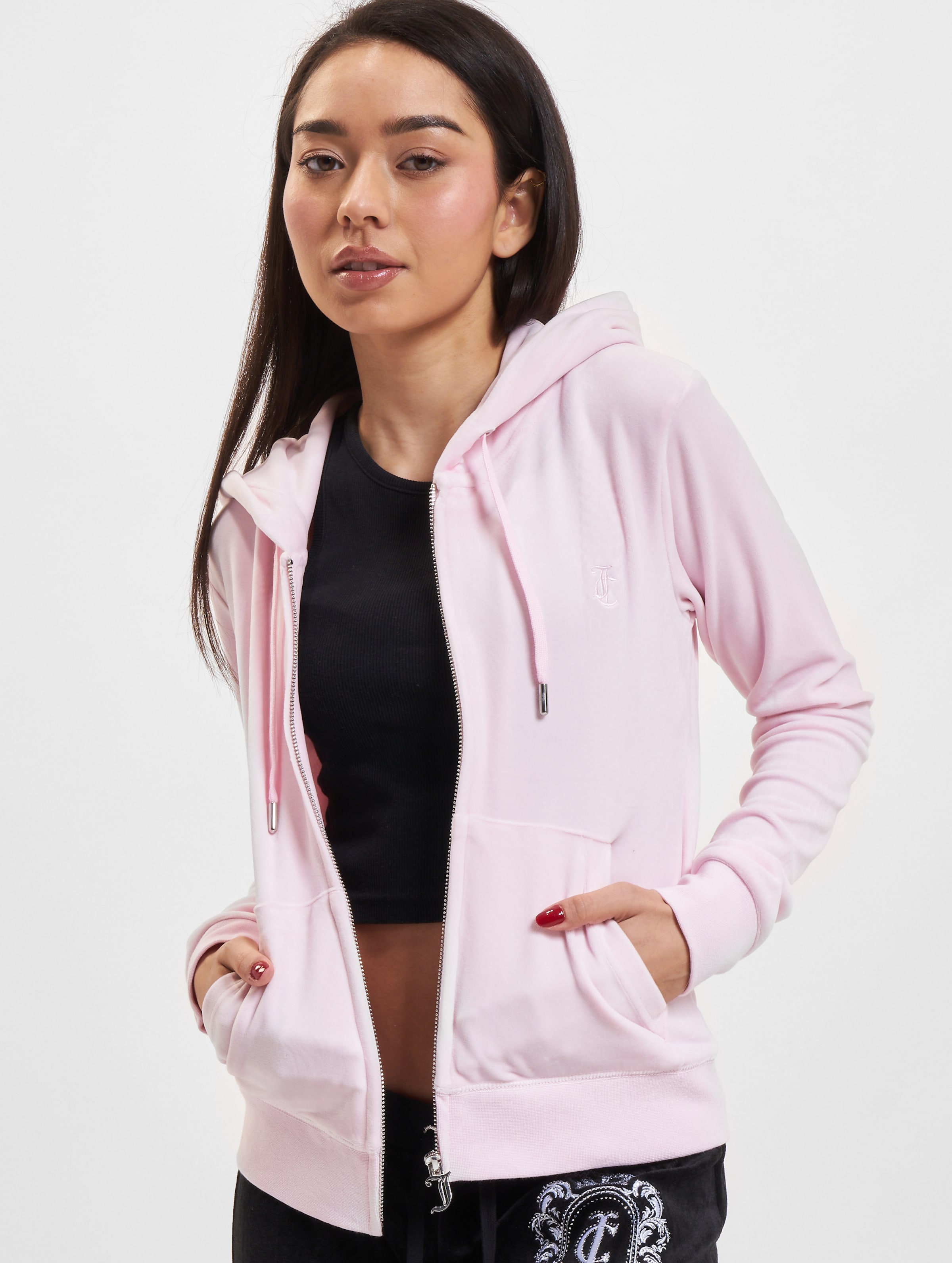 Juicy Couture ZIP THROUGH HOODIE WITH PULL & JC