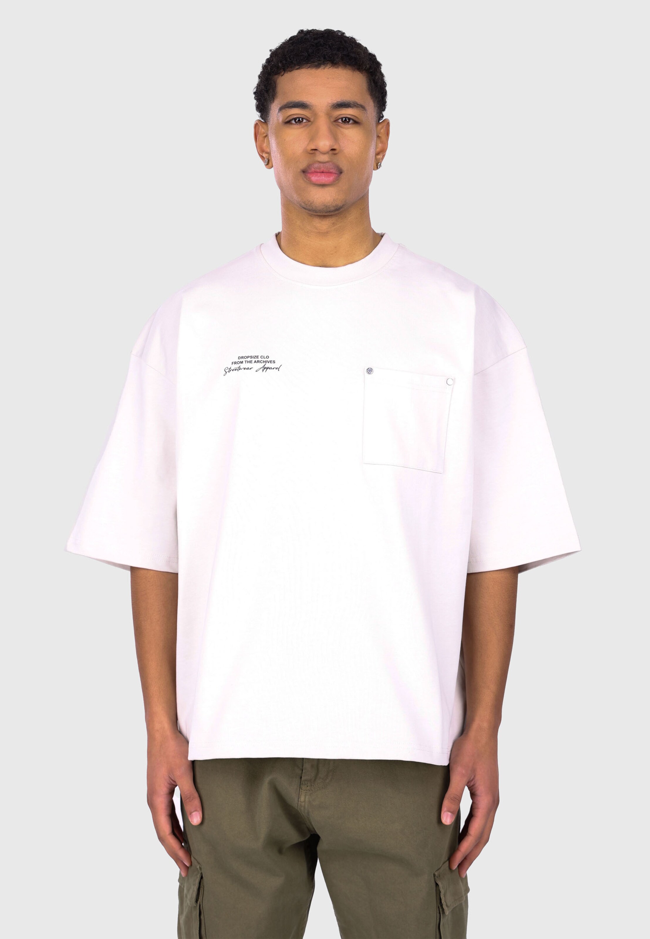 Dropsize HEAVY OVERSIZE POCKET T-SHIRT