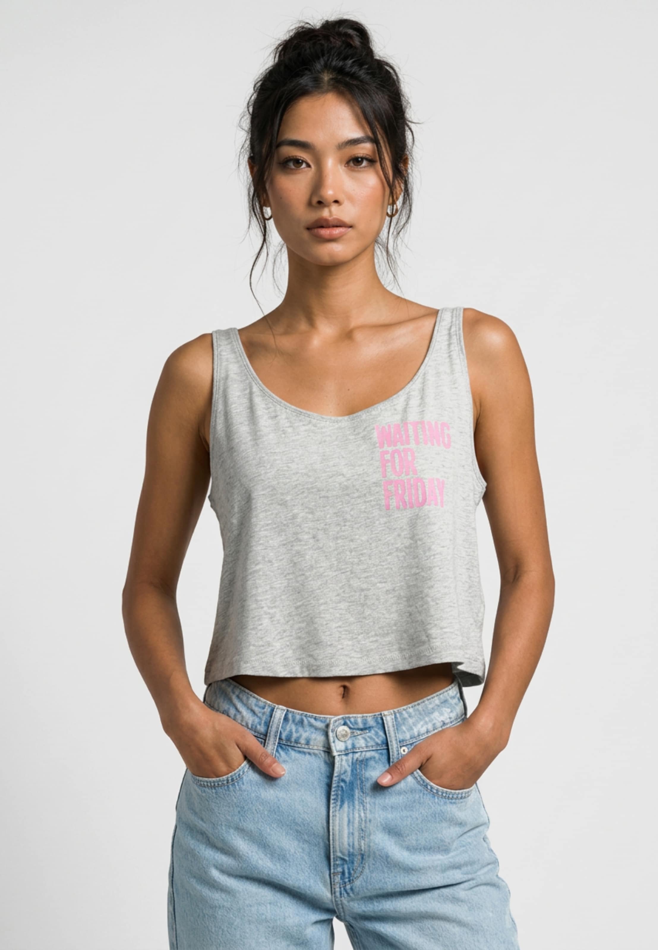 Mister Tee Ladies Waiting For Friday Box Tank