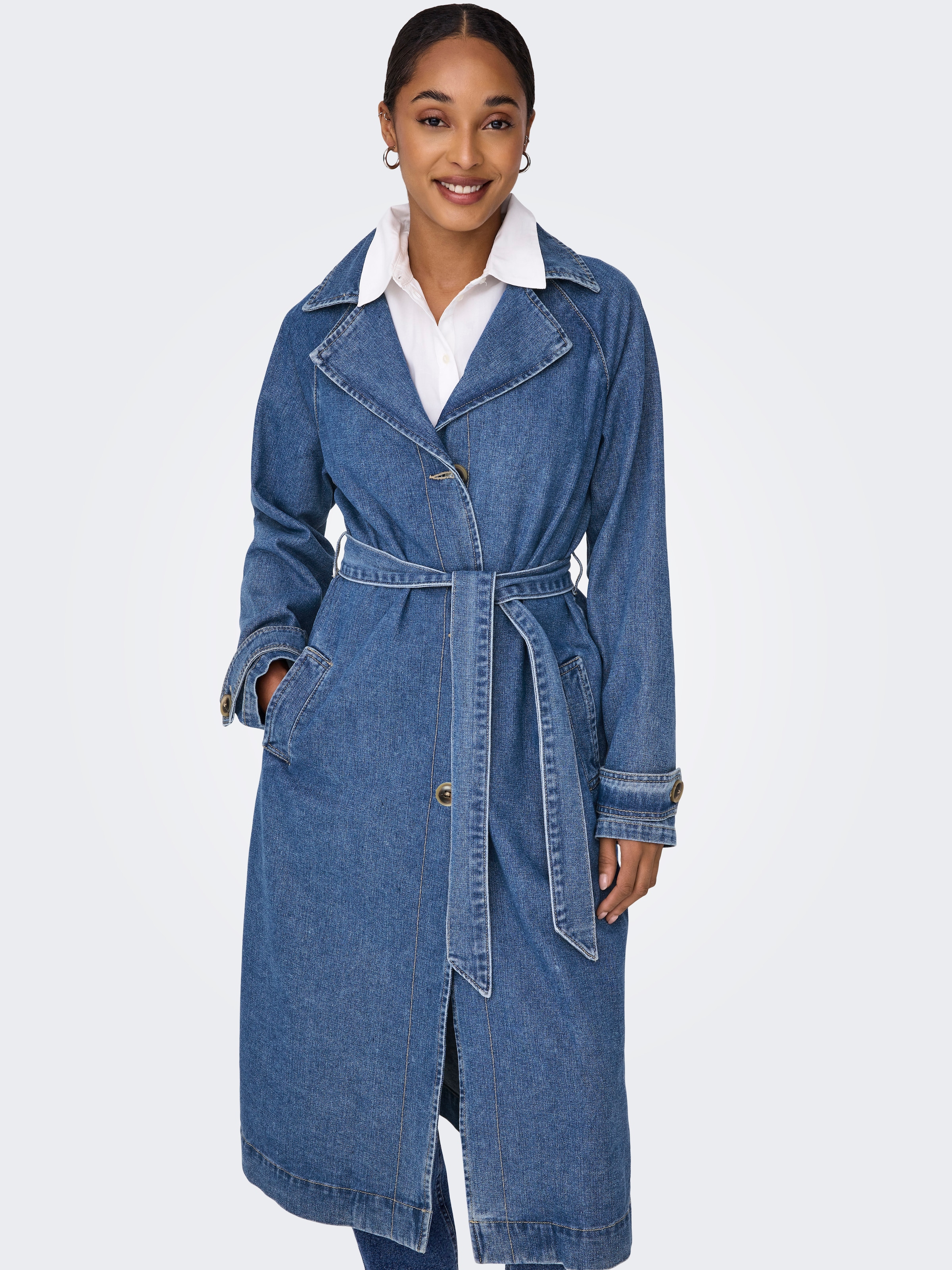 Only ONLMALOU BELTED TRENCH DNM GUA FW