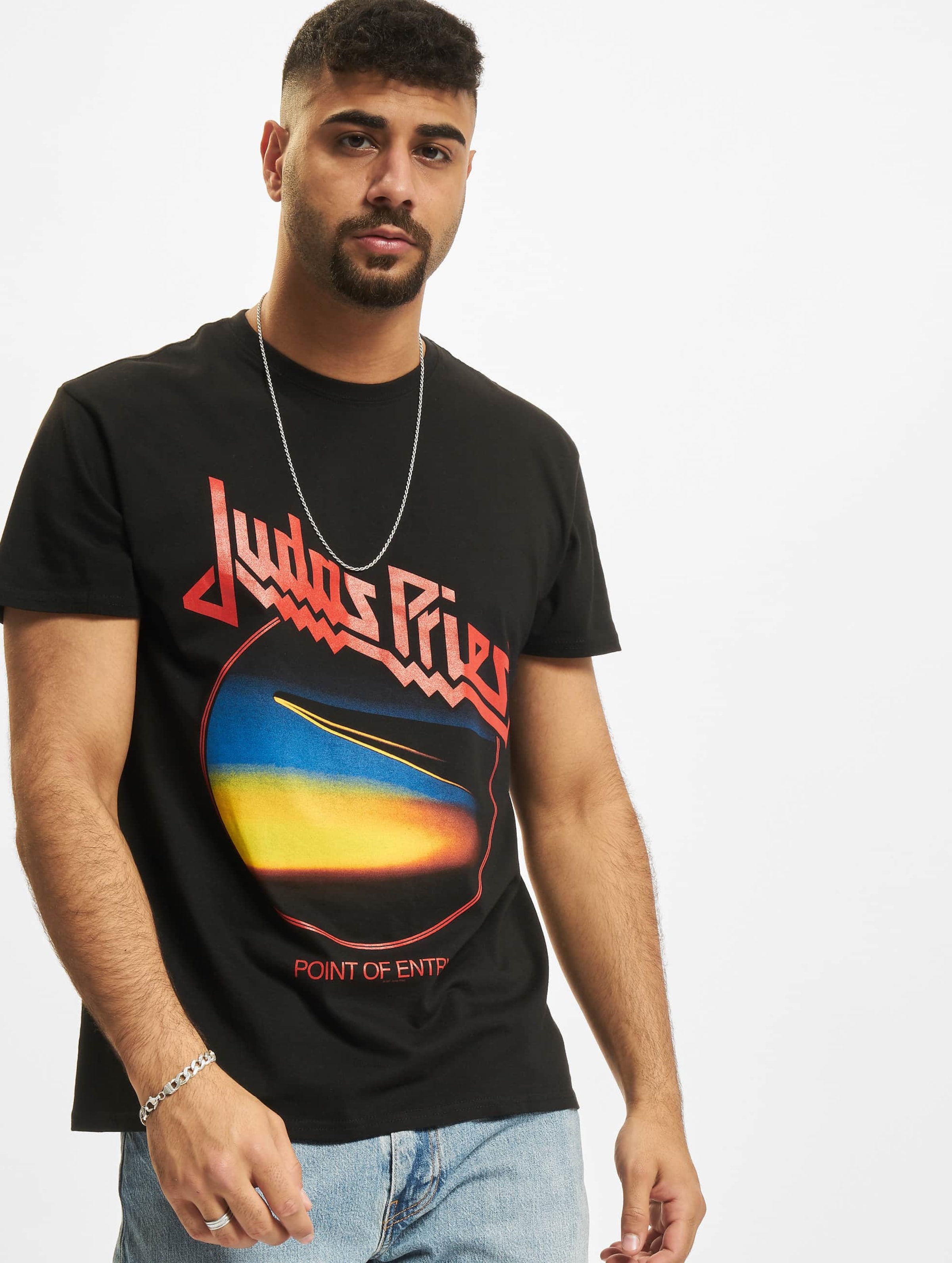 Merchcode Judas Priest Point Of Entry Anniversary Tee