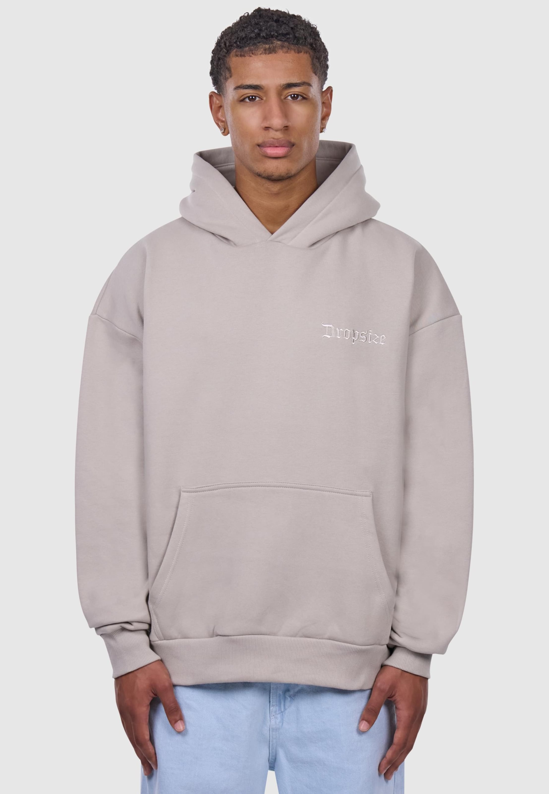 Dropsize HEAVY OVERSIZE EMBO HOODIE
