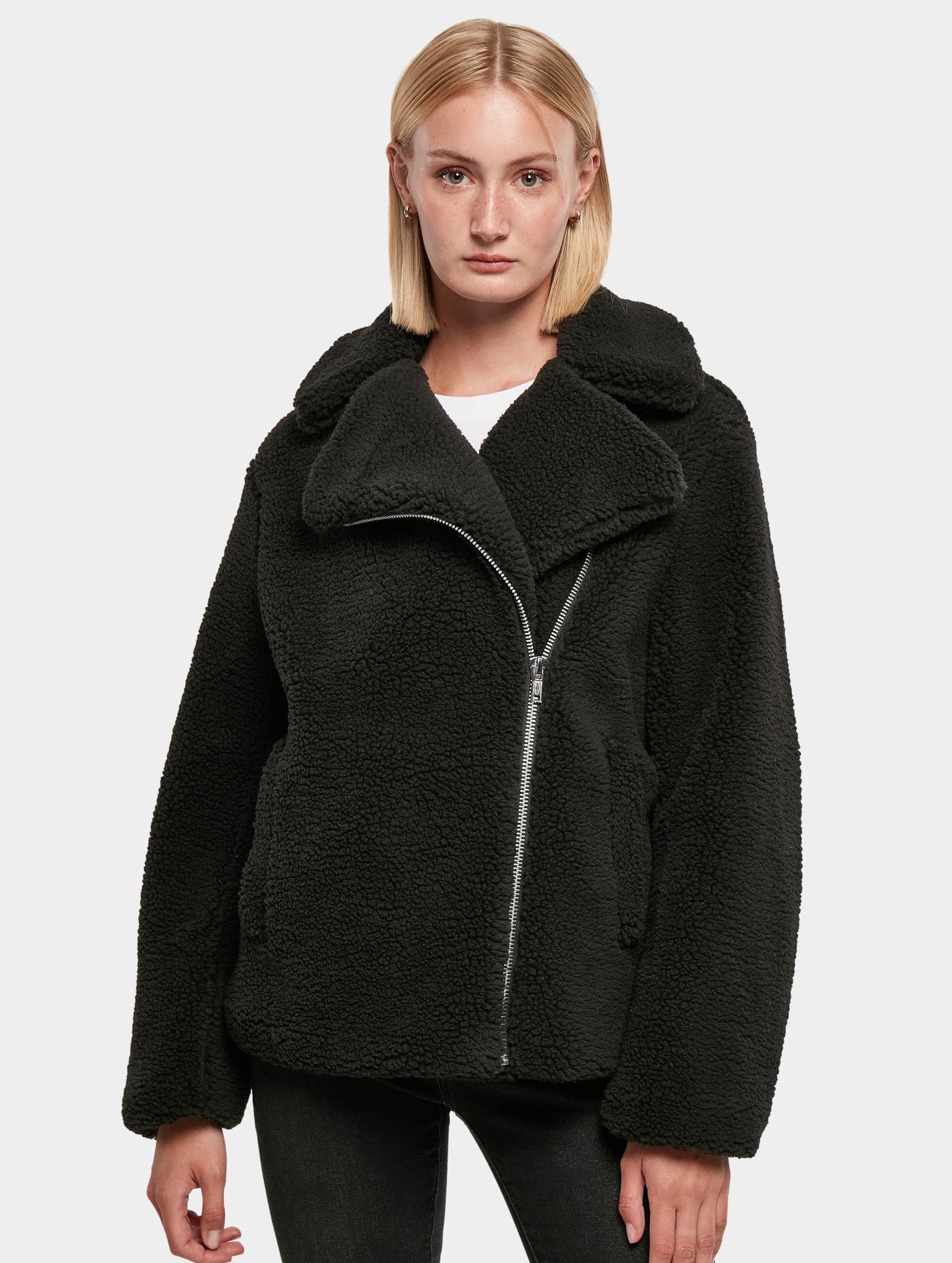 Urban Classics Ladies Sherpa Biker Jacket