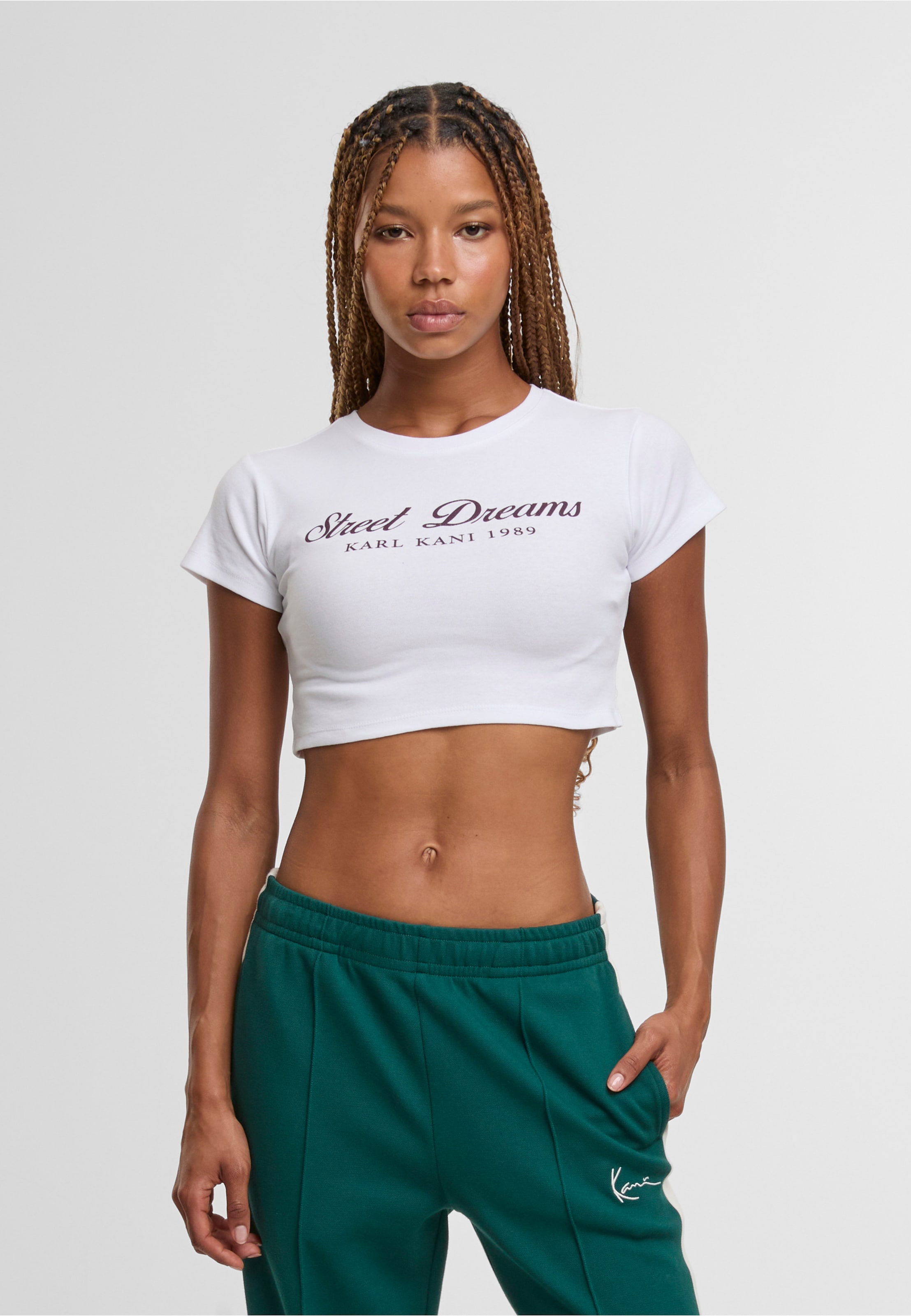 Karl Kani Slogan Cropped T-Shirt