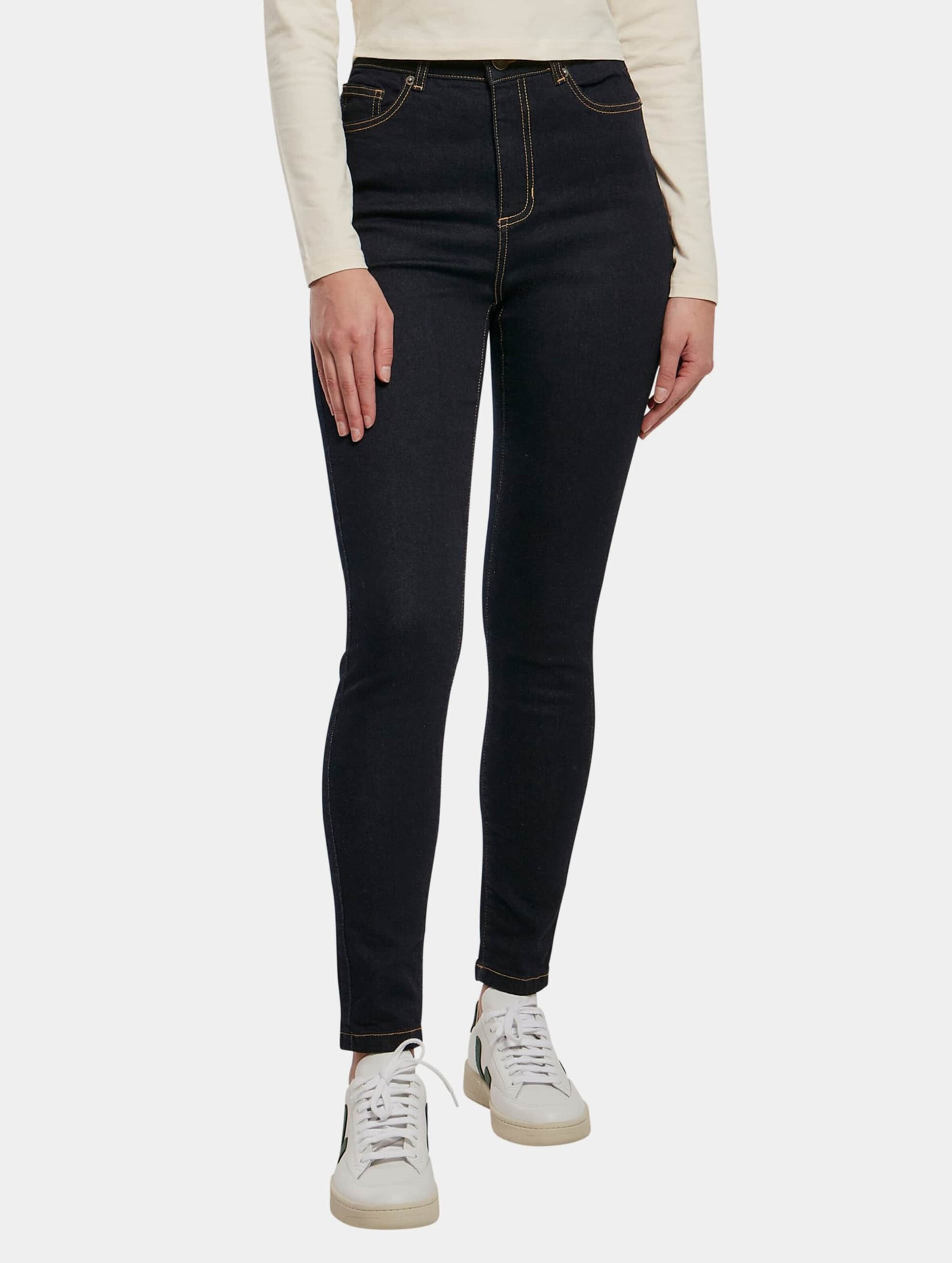 Urban Classics Ladies Organic High Waist Skinny Jeans