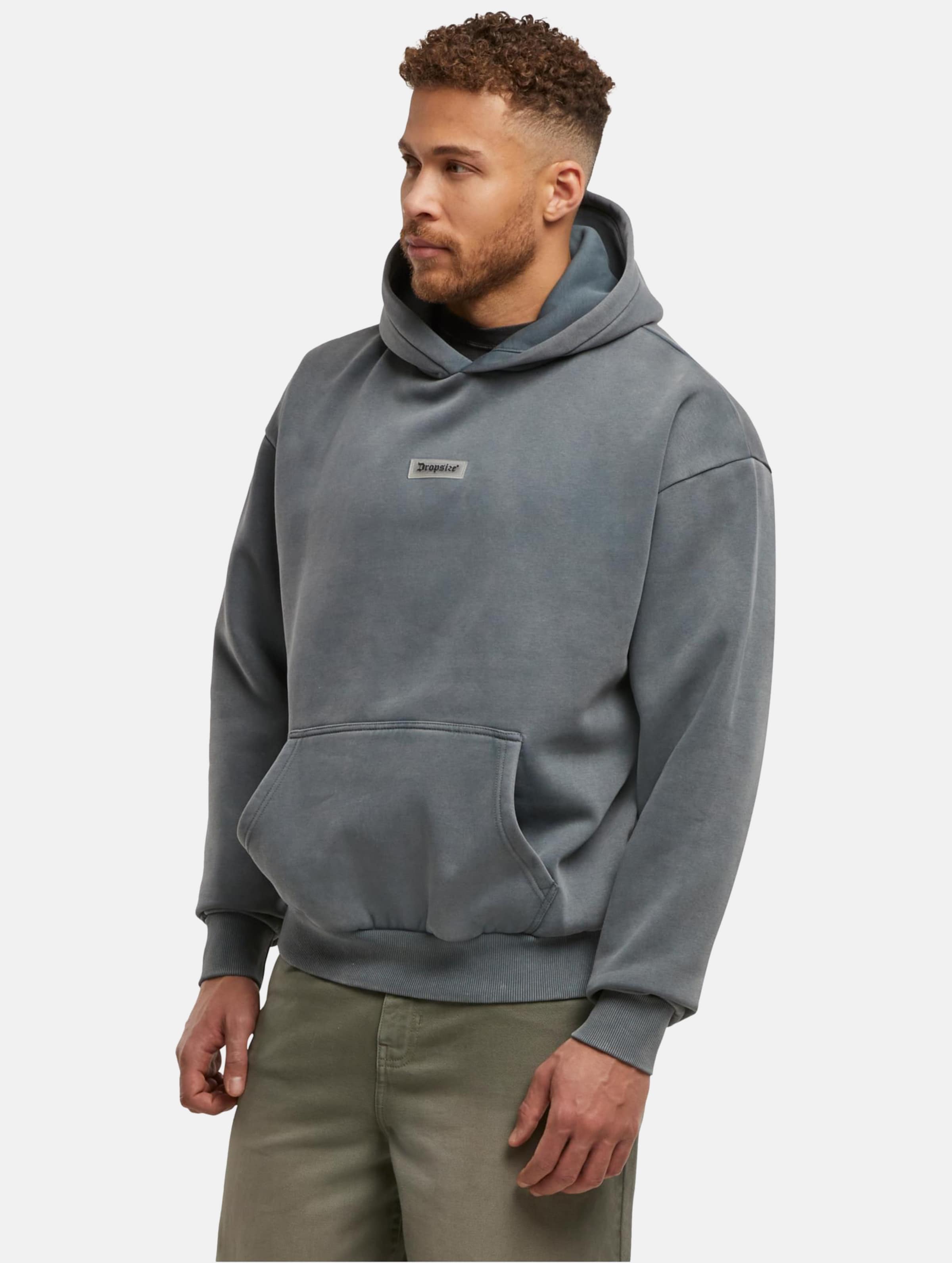 Dropsize HEAVY OVERSIZE MIDDLE RUBBER PATCH HOODIE
