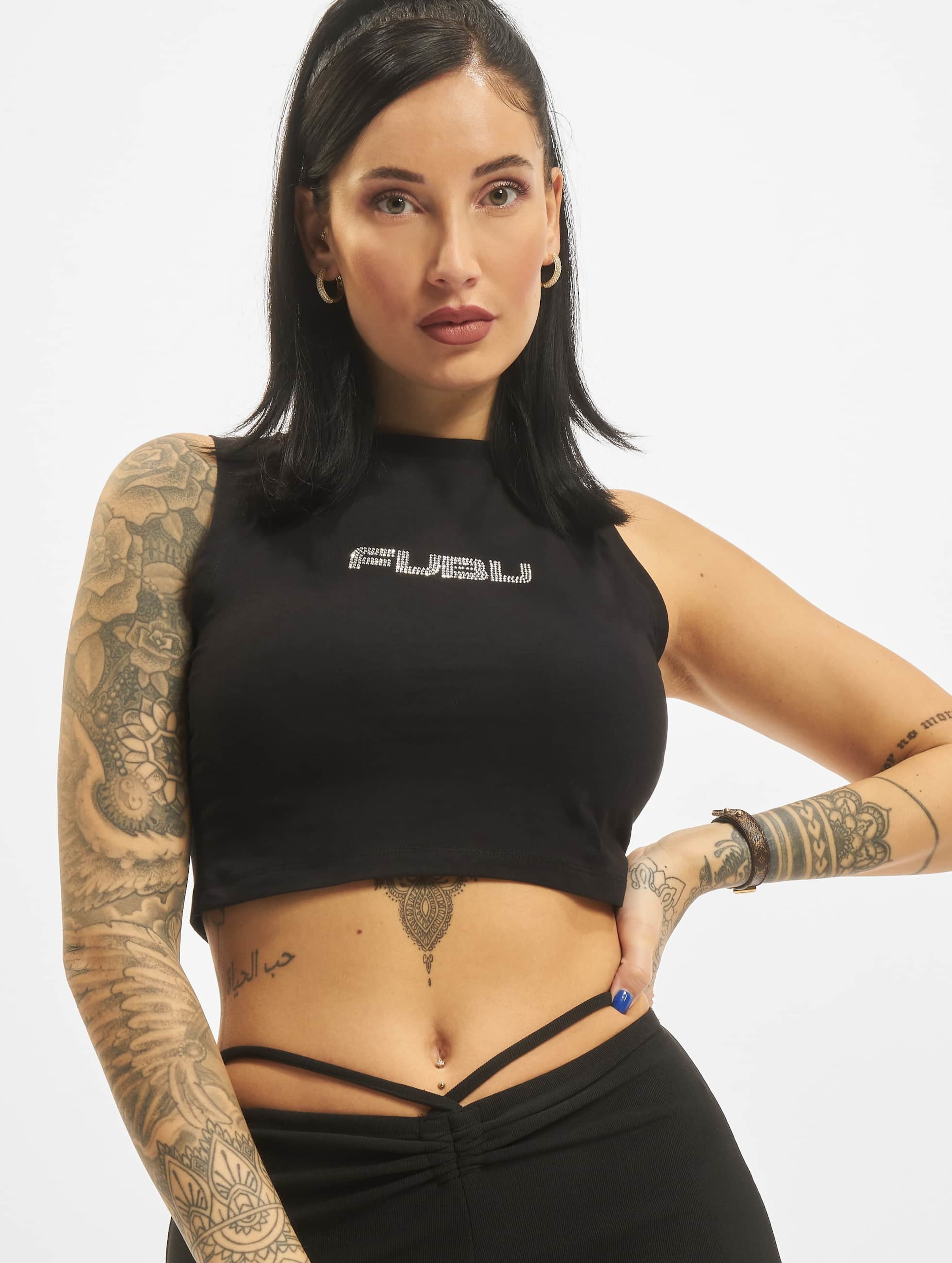 FW221-036-1 FUBU Corporate Rhinestone Top