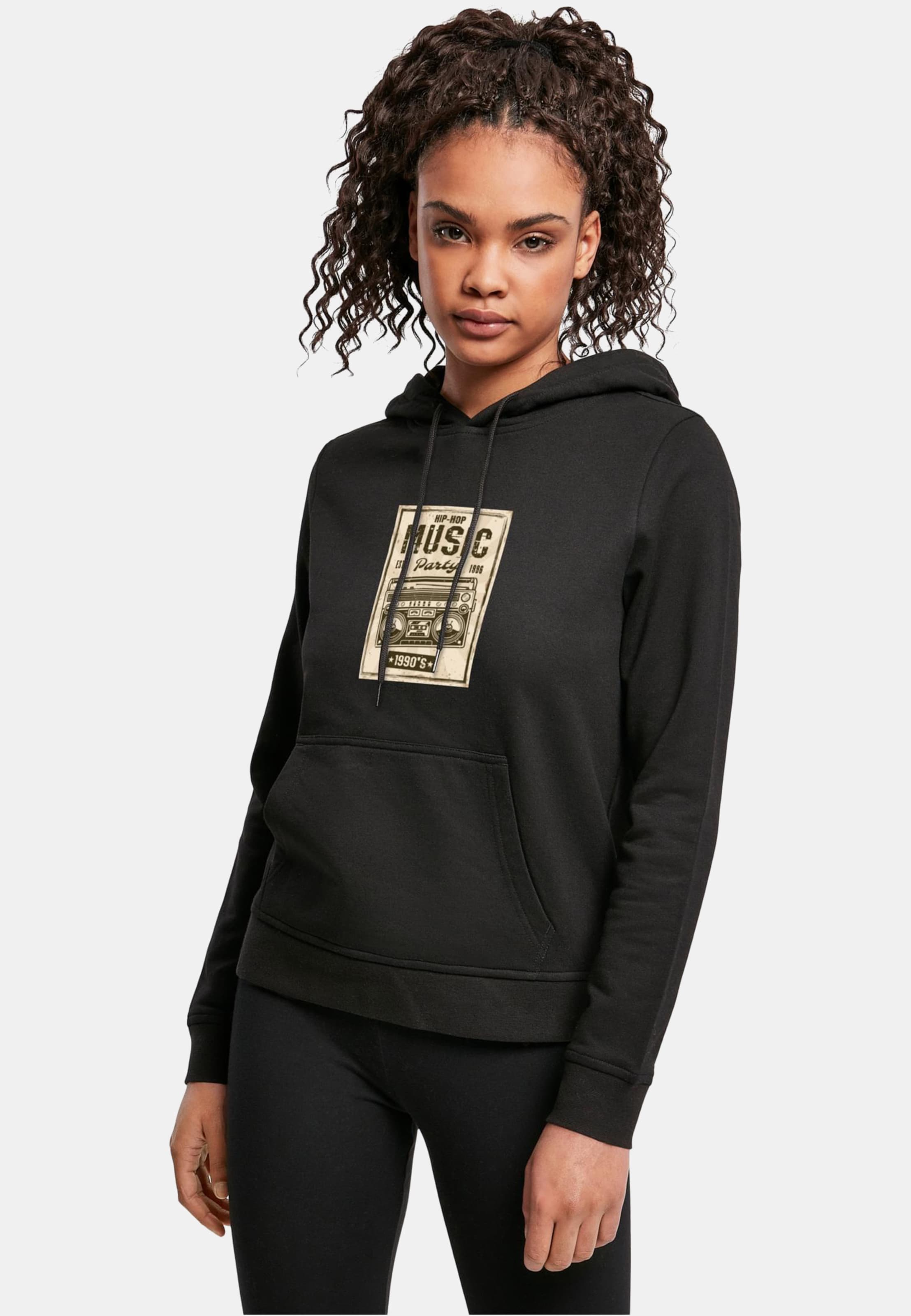 Mister Tee Ladies Retro Boom Basic Hoody