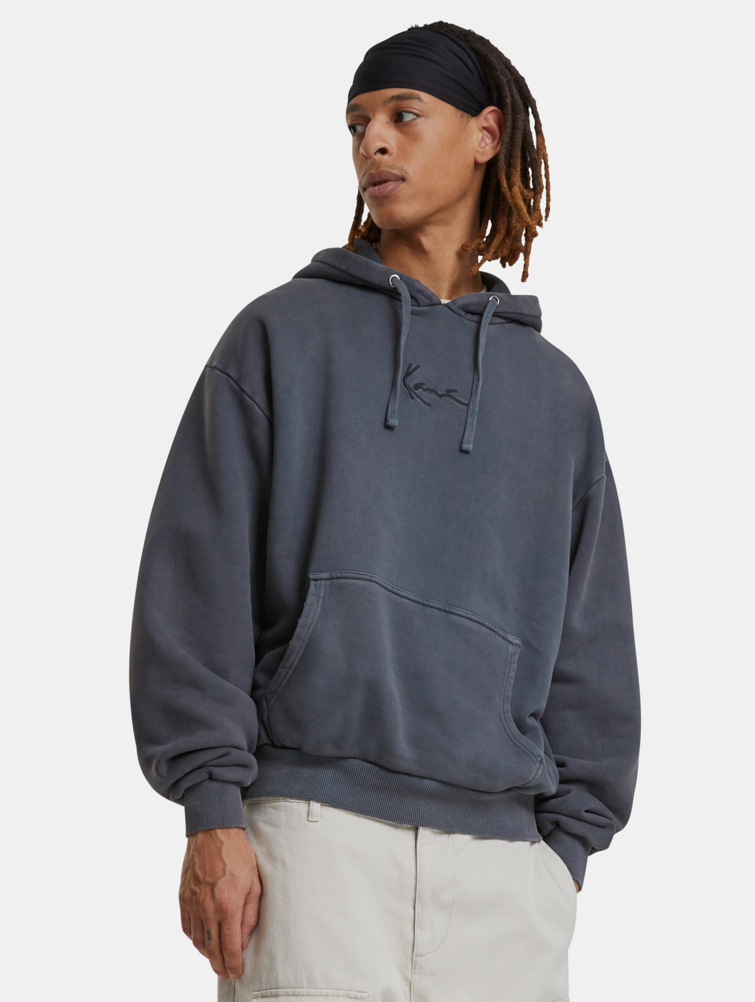 Karl Kani KK Small Signature OS Washed Heavy Sweat Eagle Hoodie