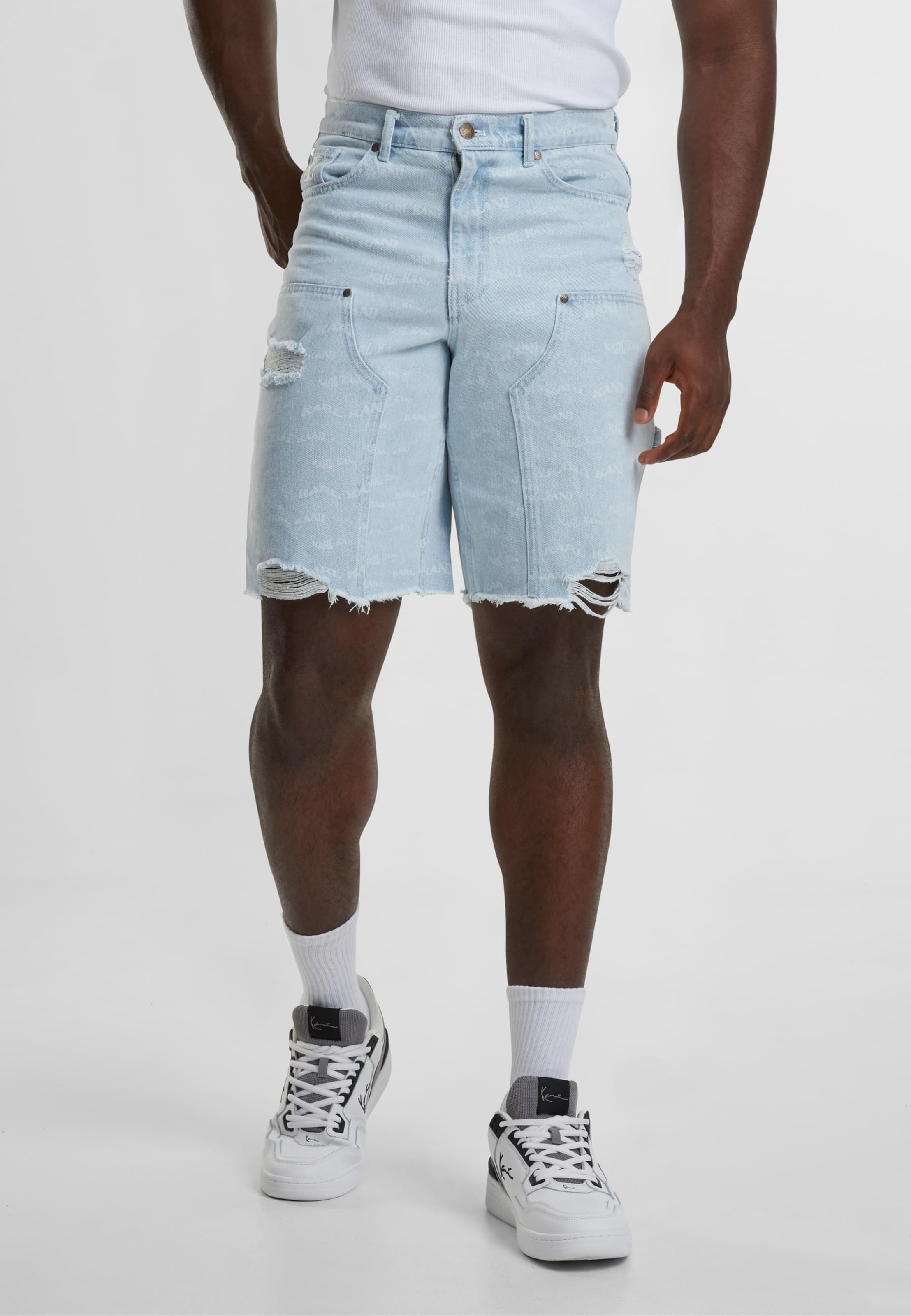 Karl Kani Og Heavy Distressed Wavy Print