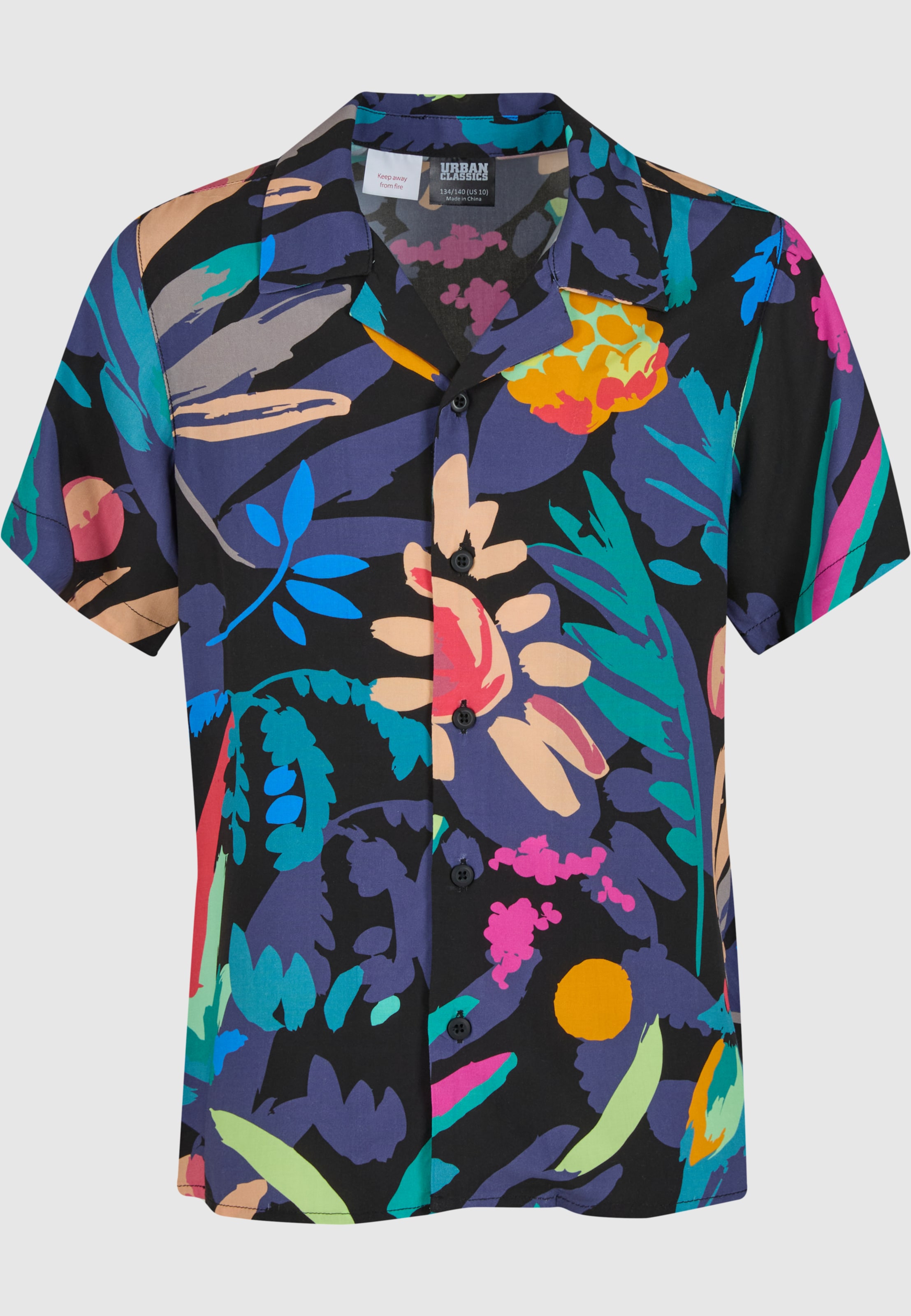 Urban Classics Boys Viscose Aop Resort Shirt