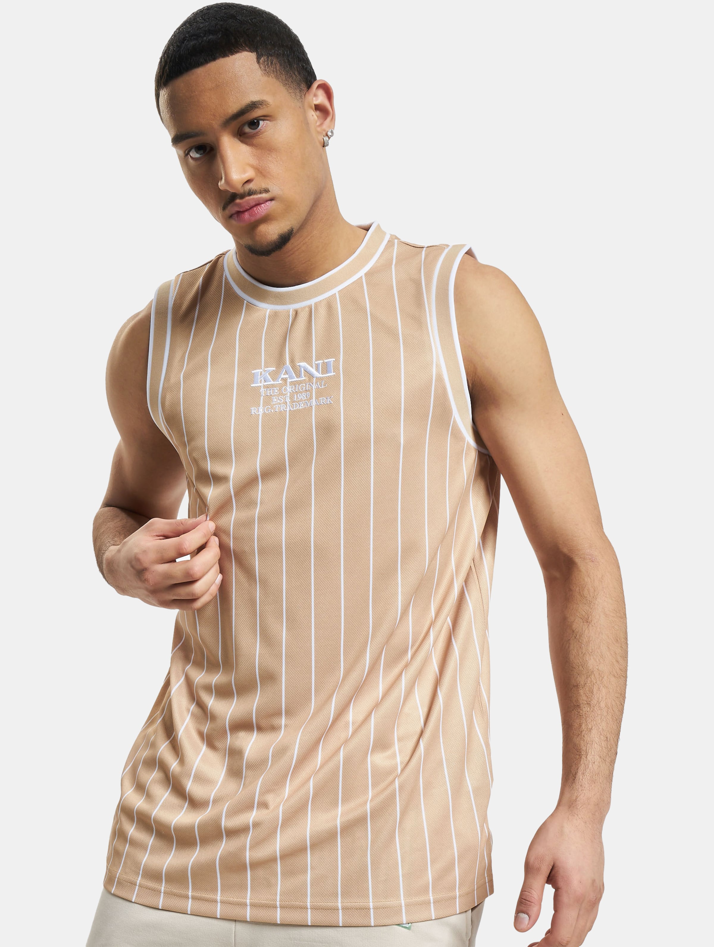 Karl Kani KK Retro Pinstripes Basketball Tank