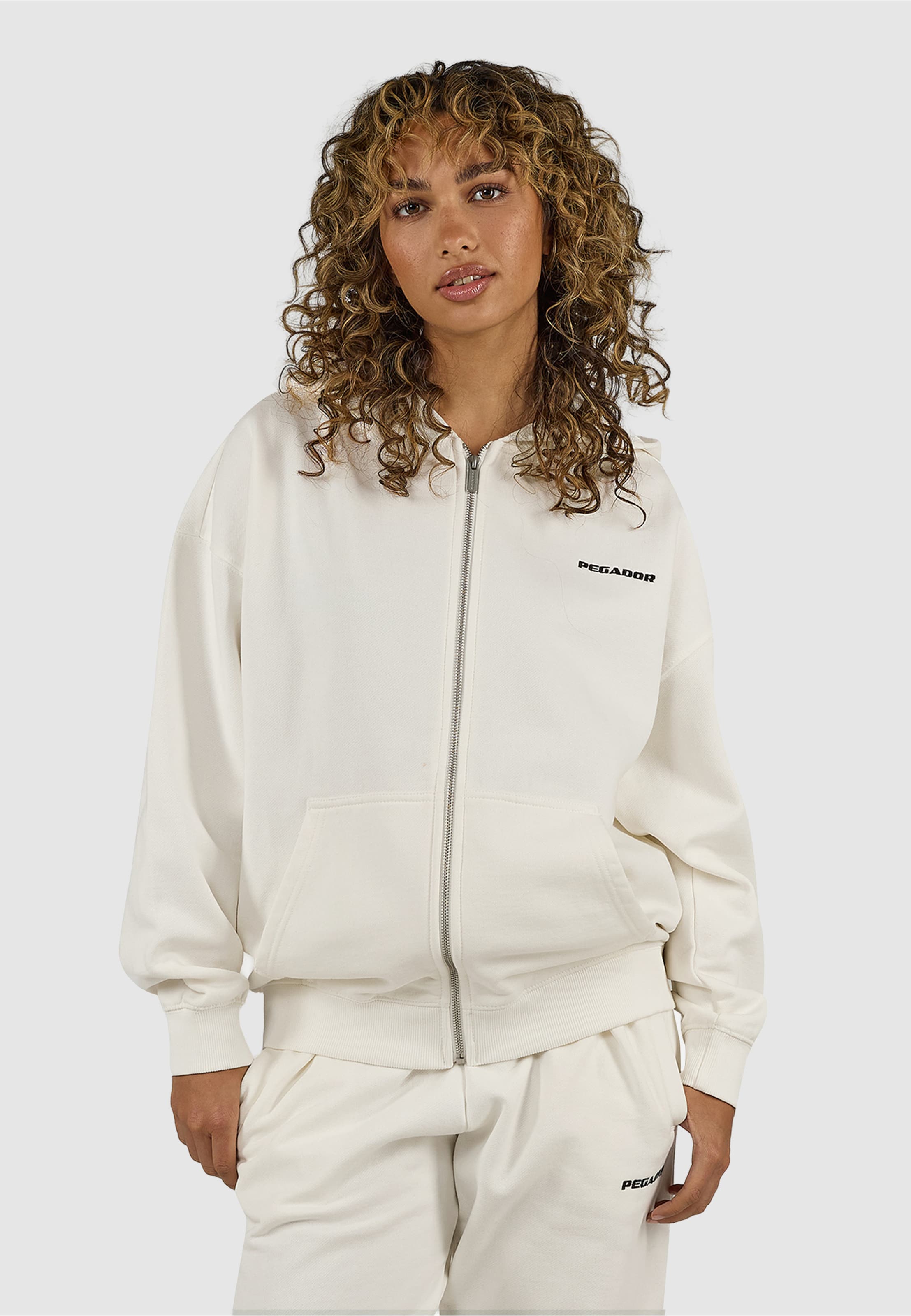 PEGADOR Clarita Oversized Sweat Zip Hoodie
