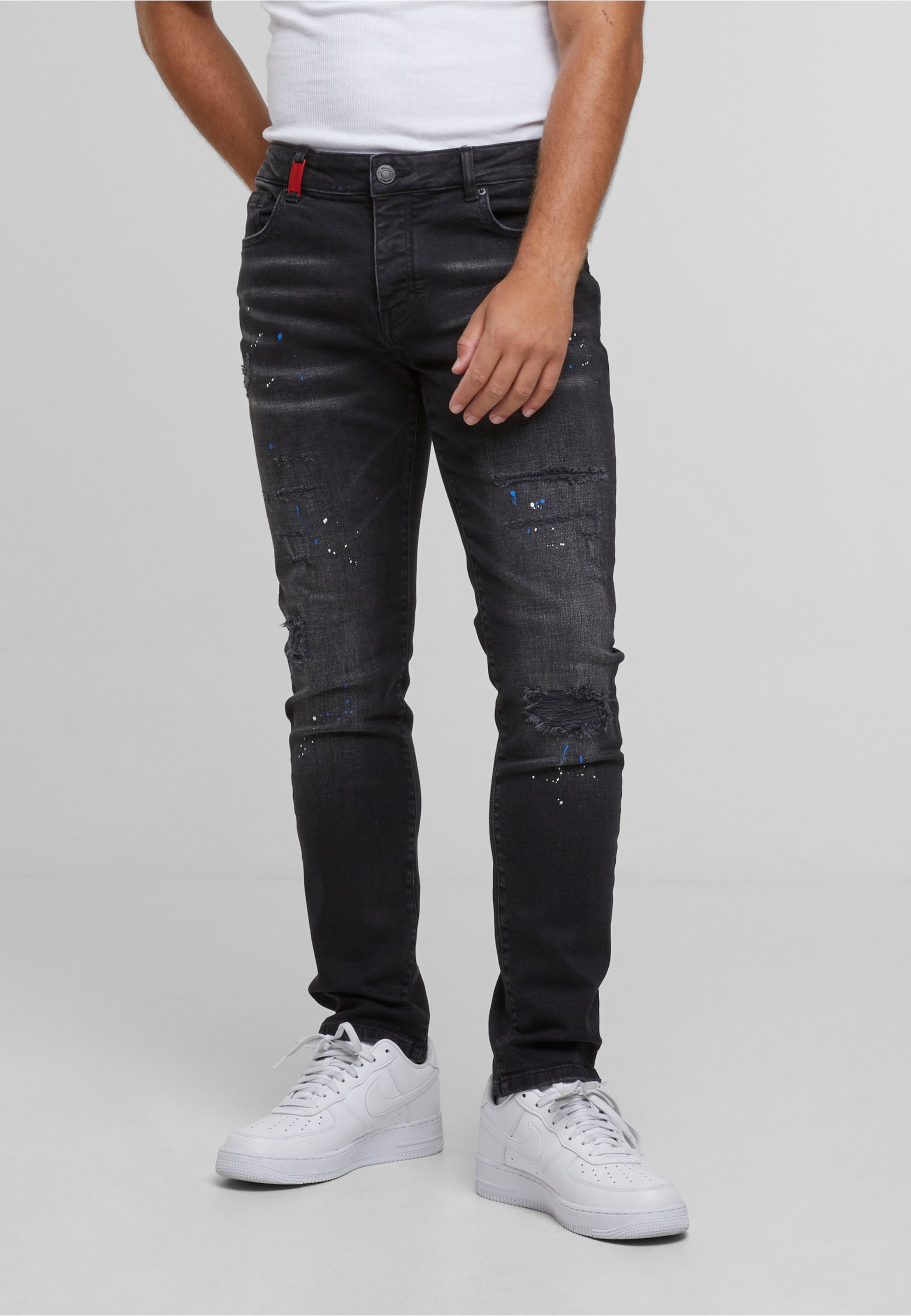 2Y Premium LEONARDO RIPPED SLIM FIT JEANS