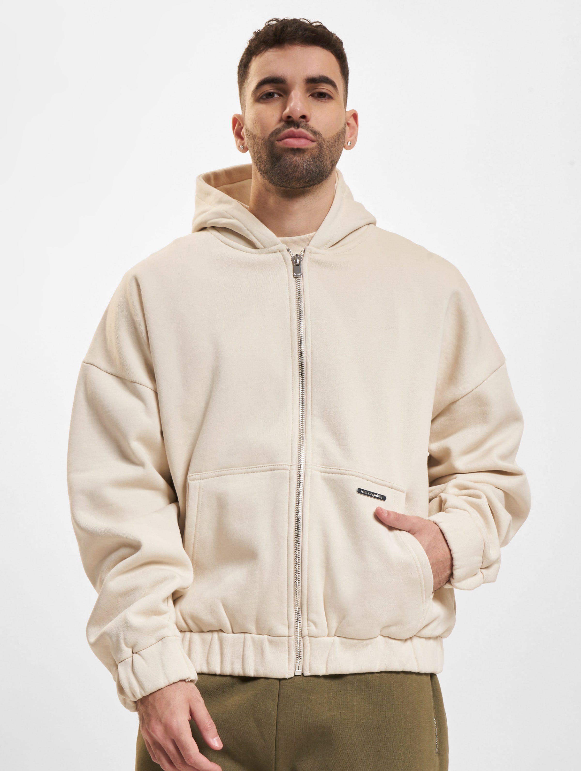 Bazix Republiq Super Heavy Blank Zip-Hoodie