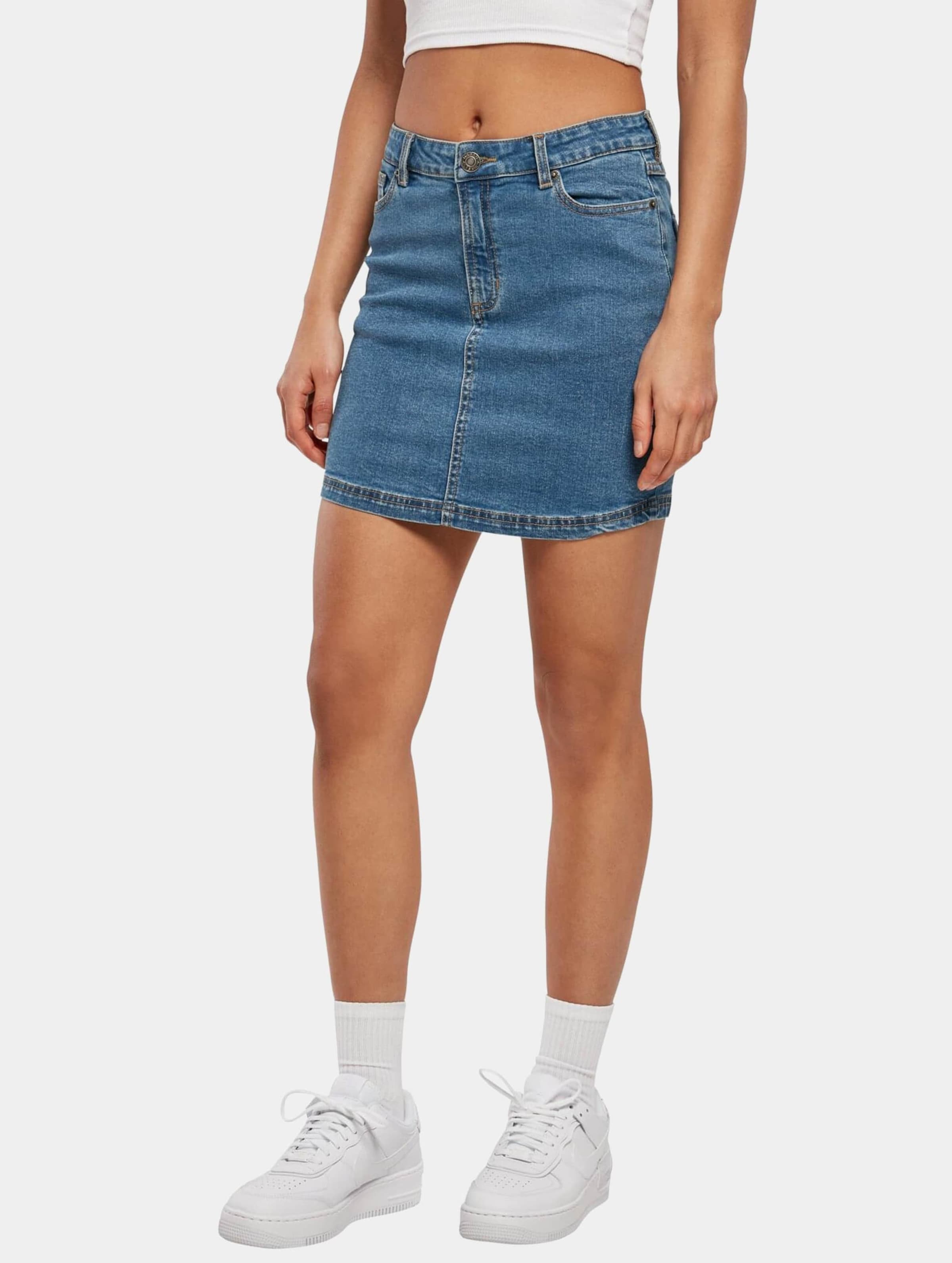 Urban Classics Ladies Essentials Stretch Denim Mini Skirt
