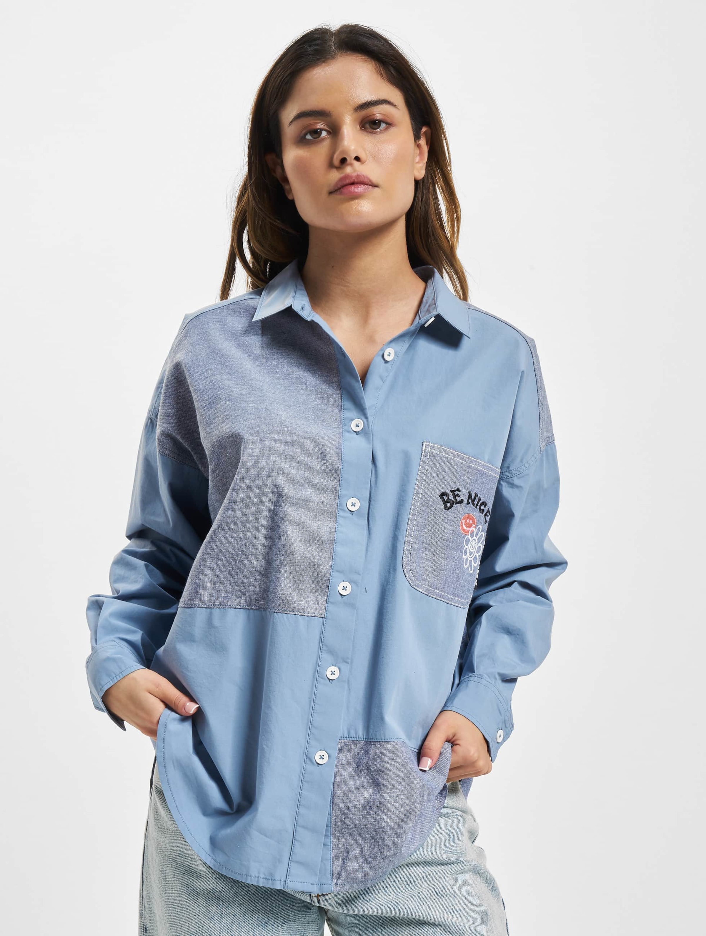 Converse Oversized Colorblock Langarmhemd