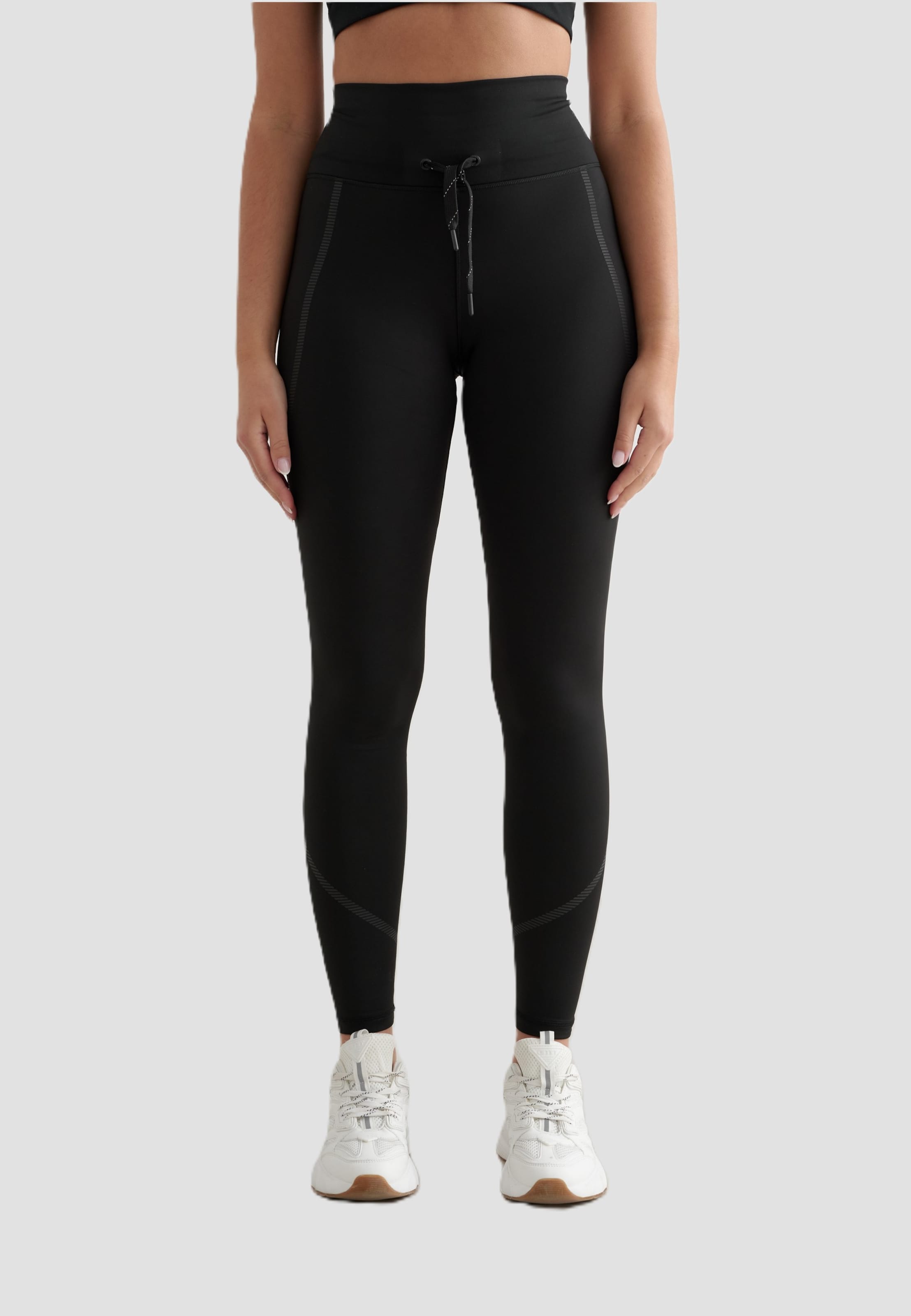 aimn Black Reflective Warming Tights