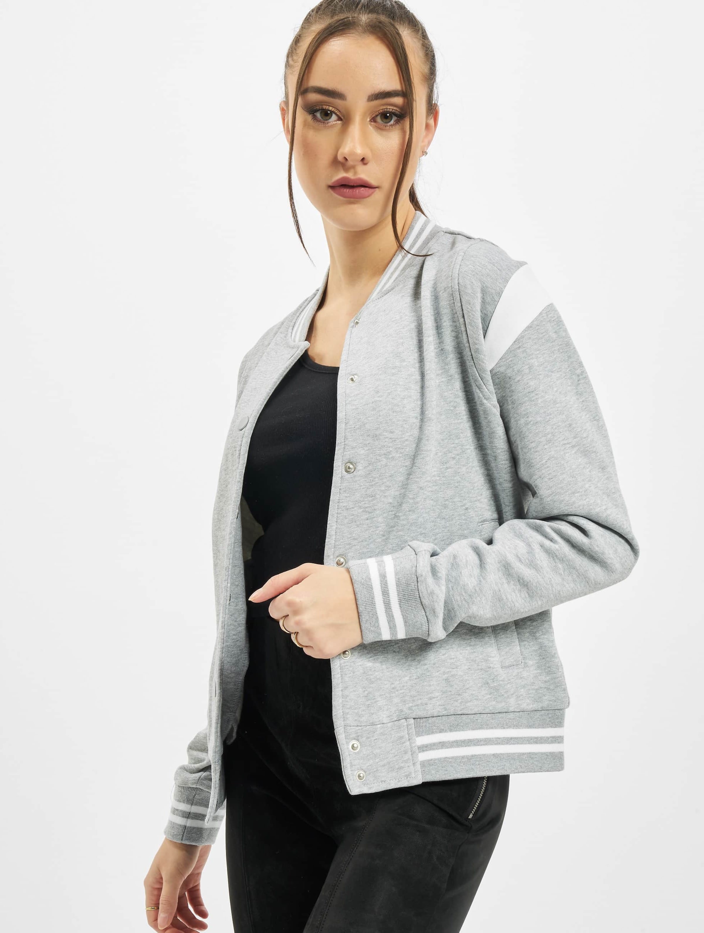 Urban Classics Ladies Organic Inset College Sweat Jacket