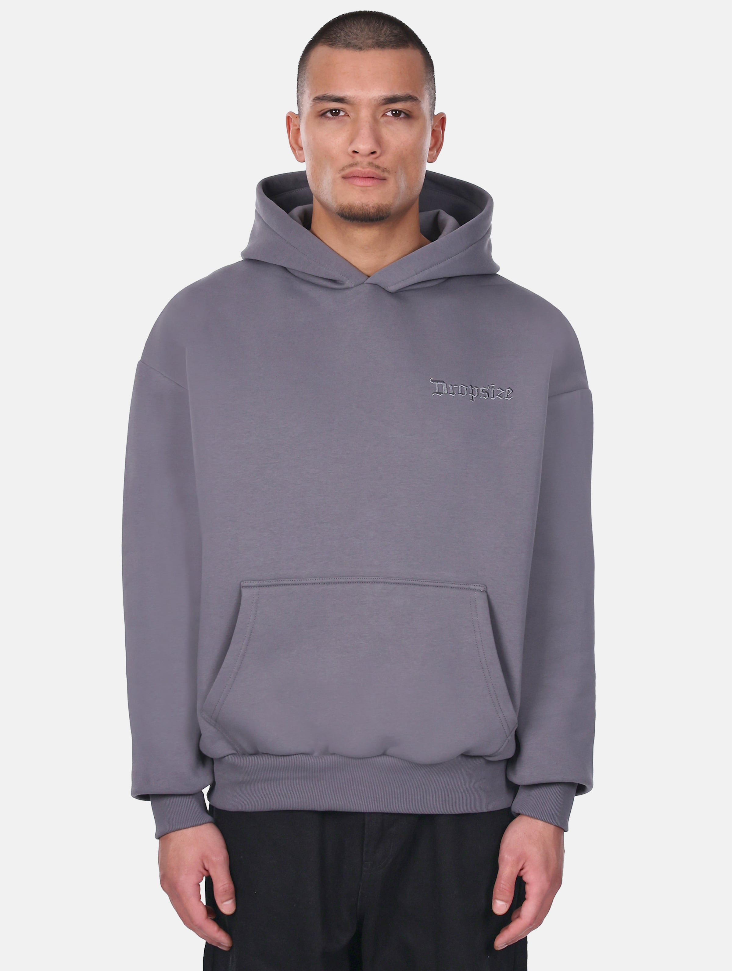 Dropsize HEAVY OVERSIZE EMBO HOODIE