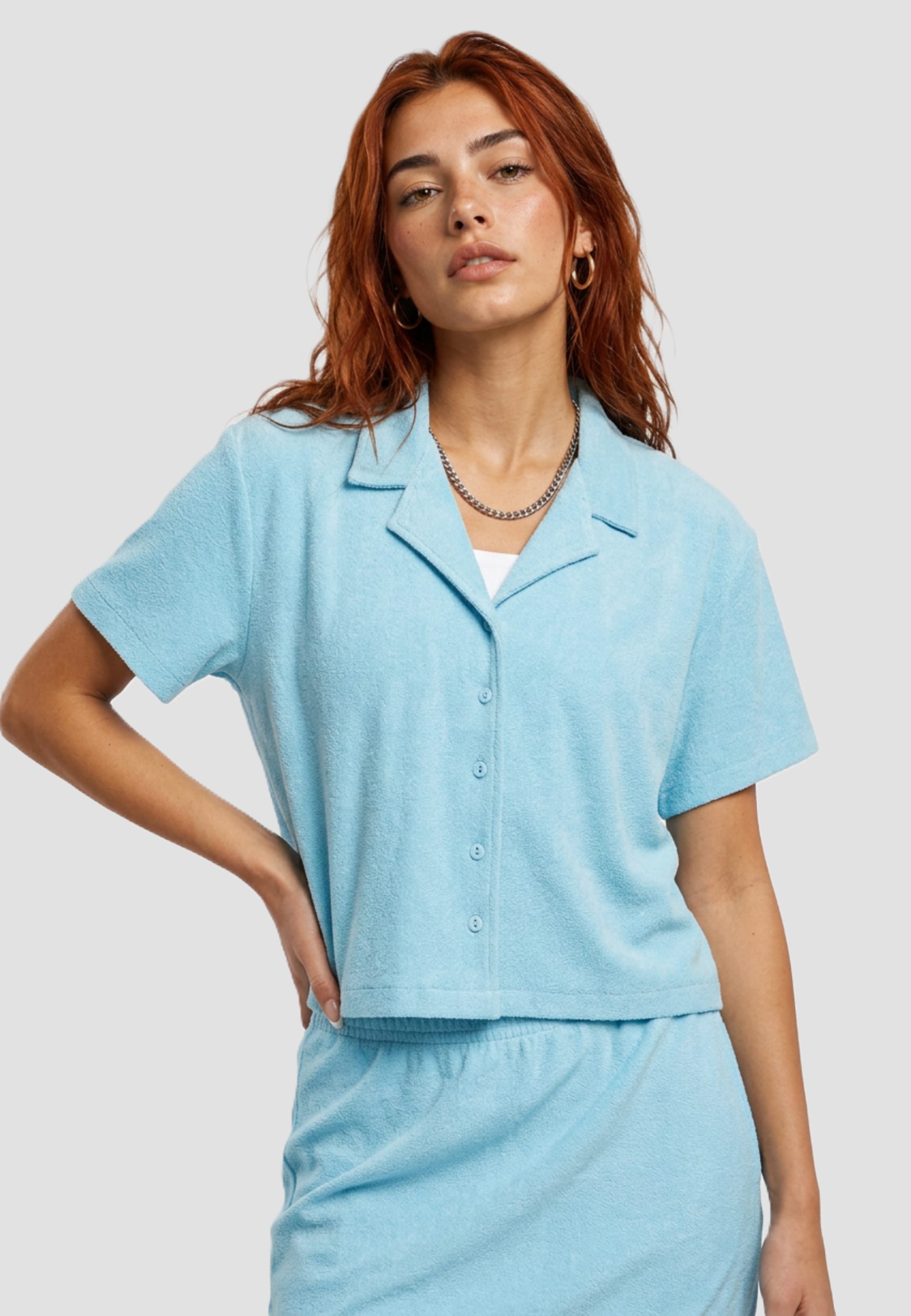 Urban Classics Ladies Towel Resort Shirt