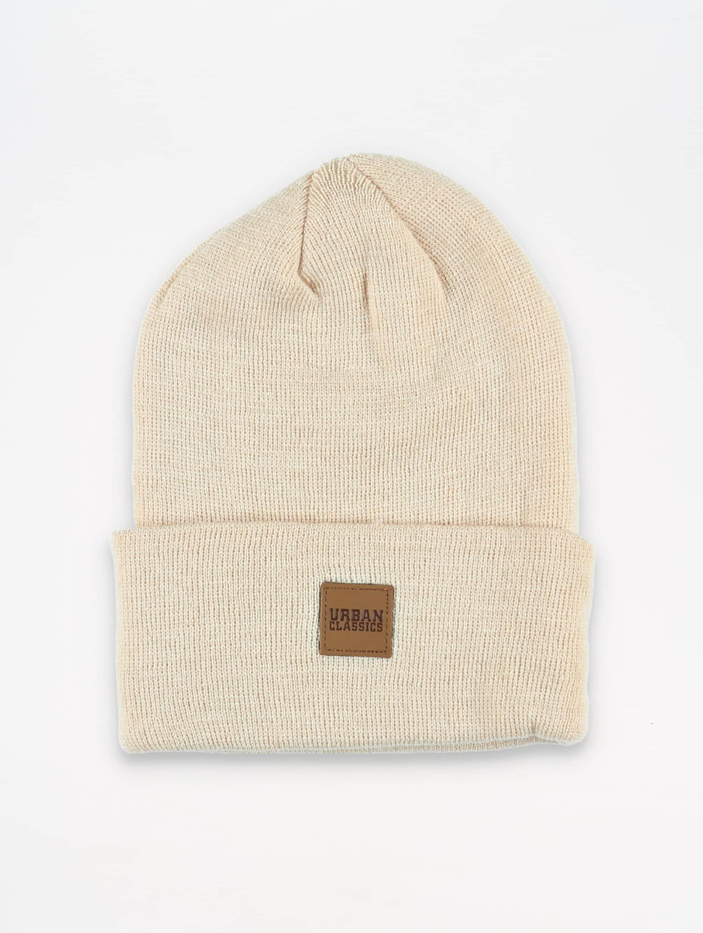 Urban Classics Synthetic Leatherpatch Long Beanie
