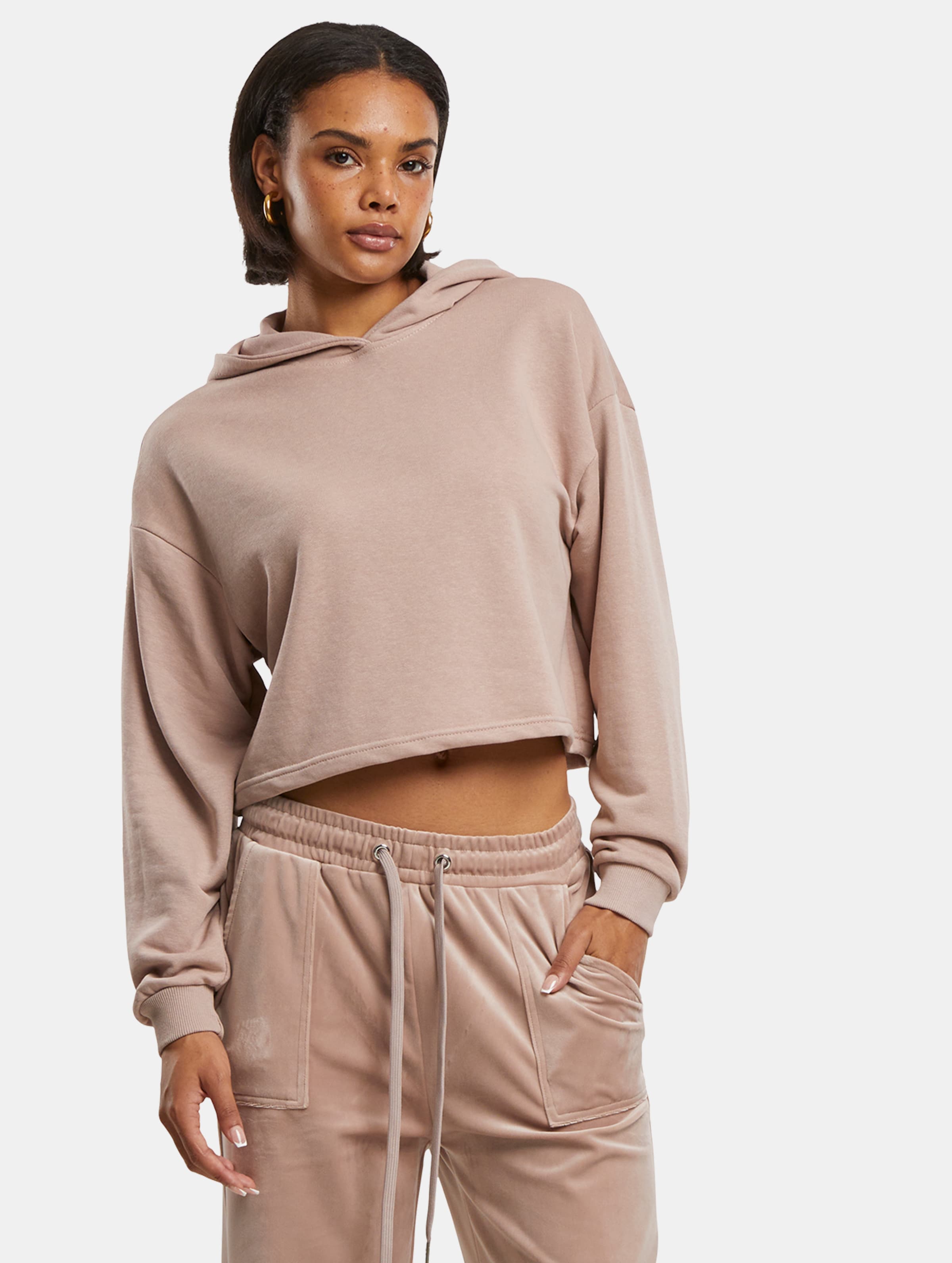 Urban Classics Ladies Oversized Cropped Light Terry Hoodie