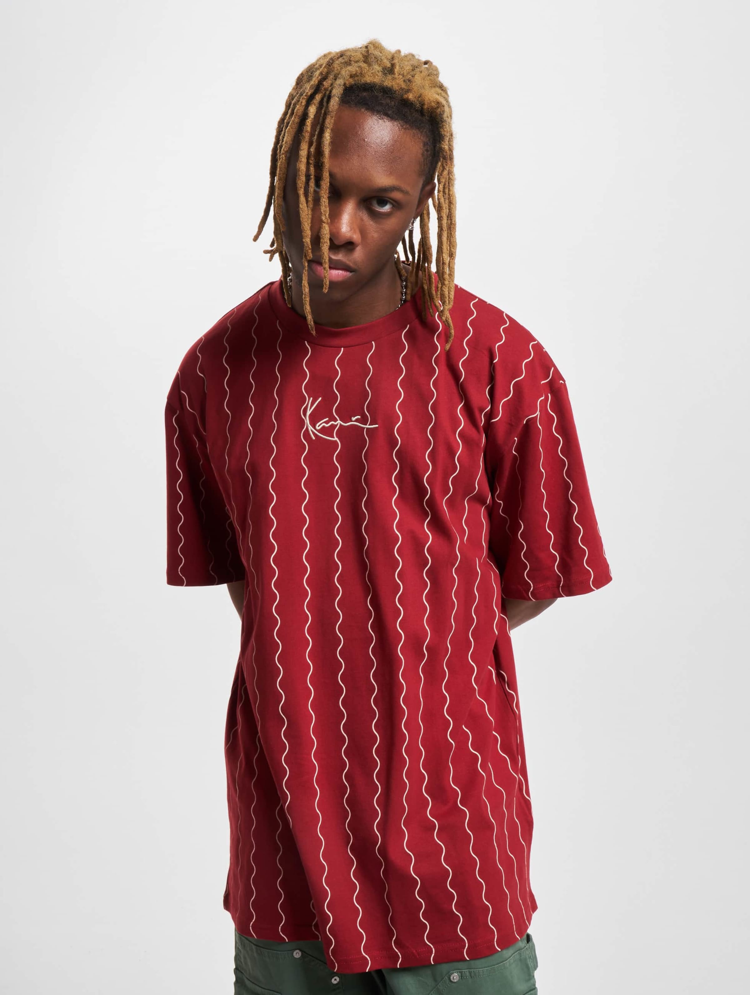 Karl Kani KK Small Signature Ziczac Pinstripe Tee