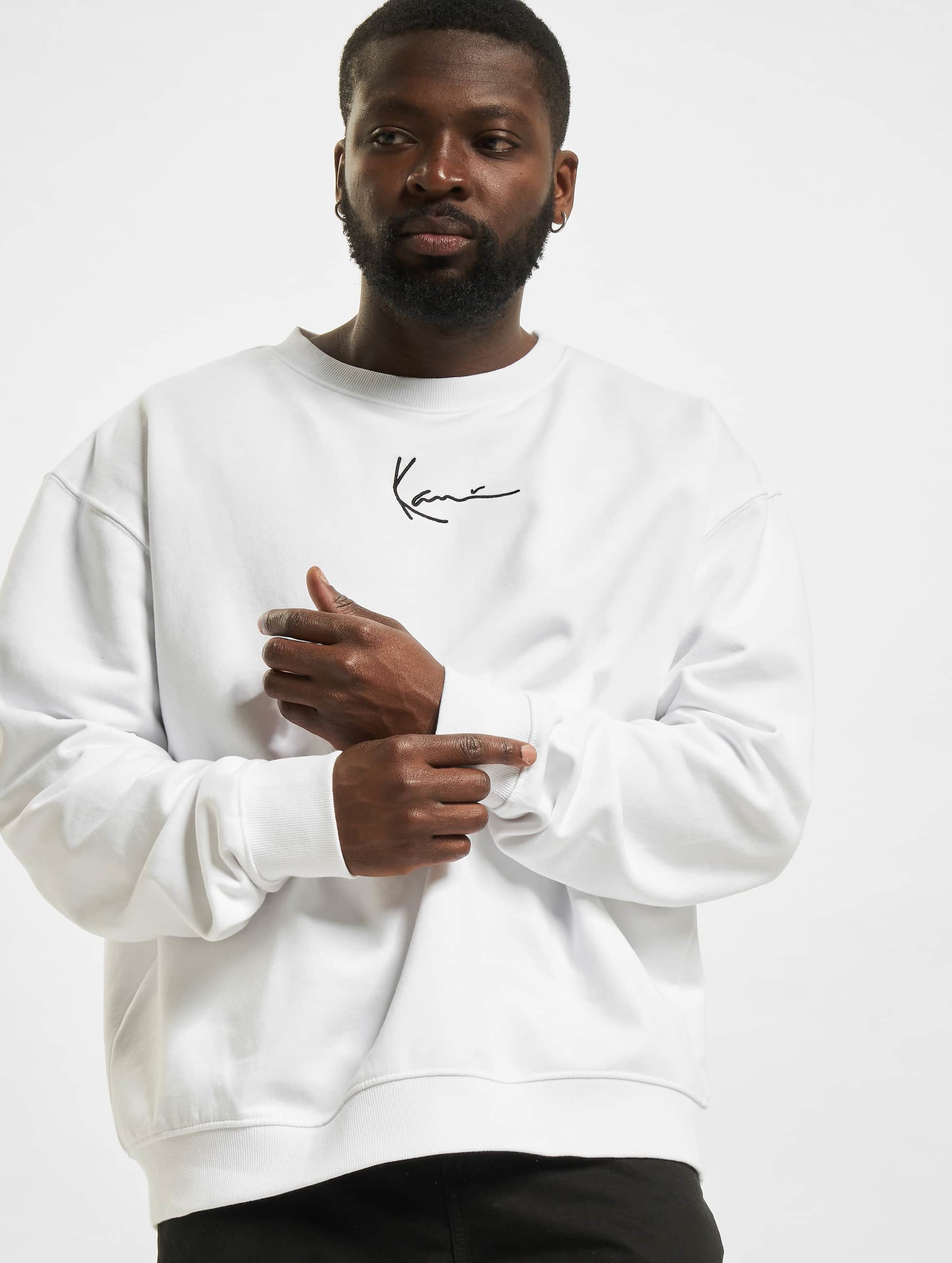 Karl Kani KKMQ12003WHT Small Signature Crew