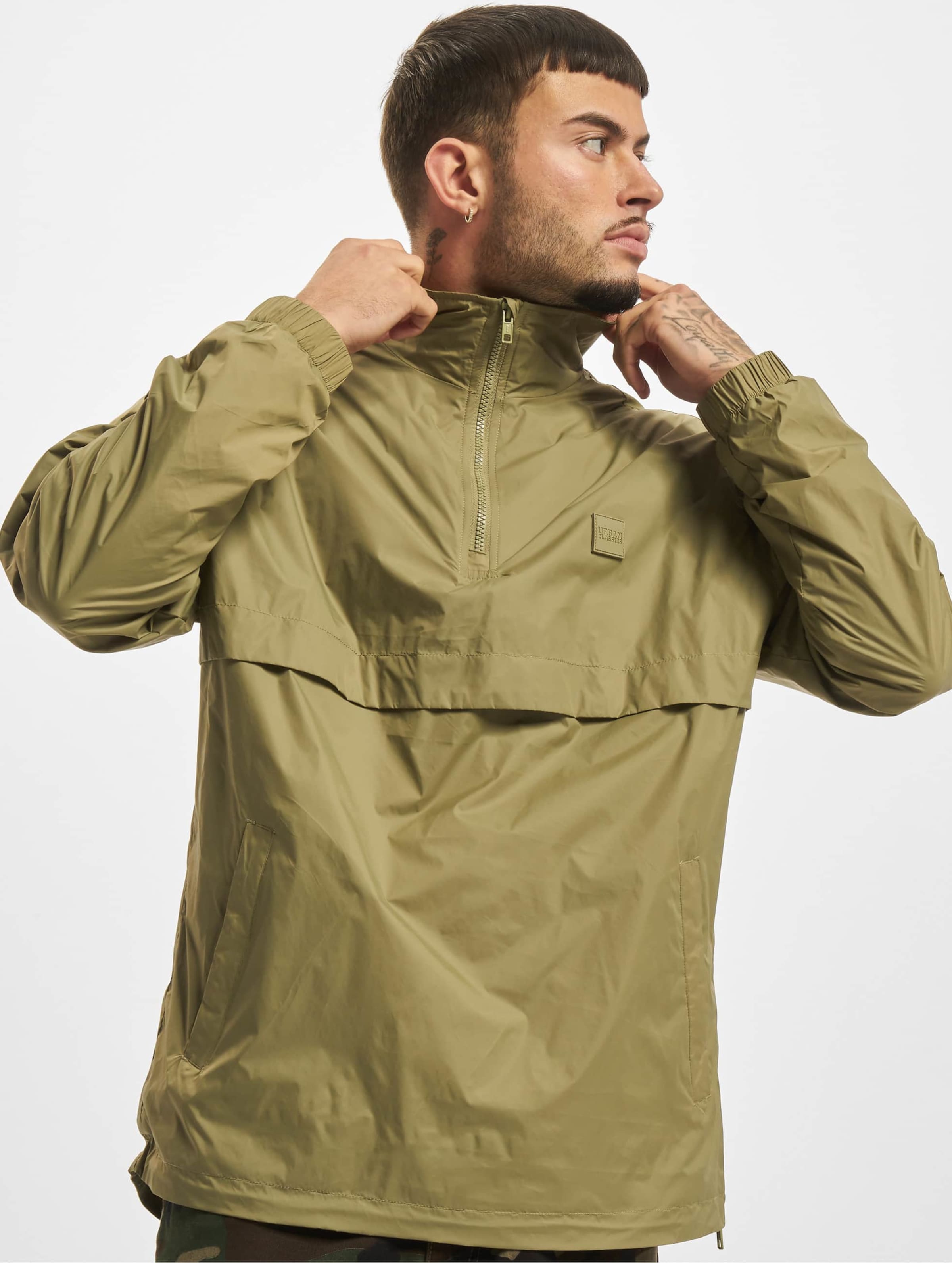 Urban Classics Stand Up Collar Pull Over Jacket