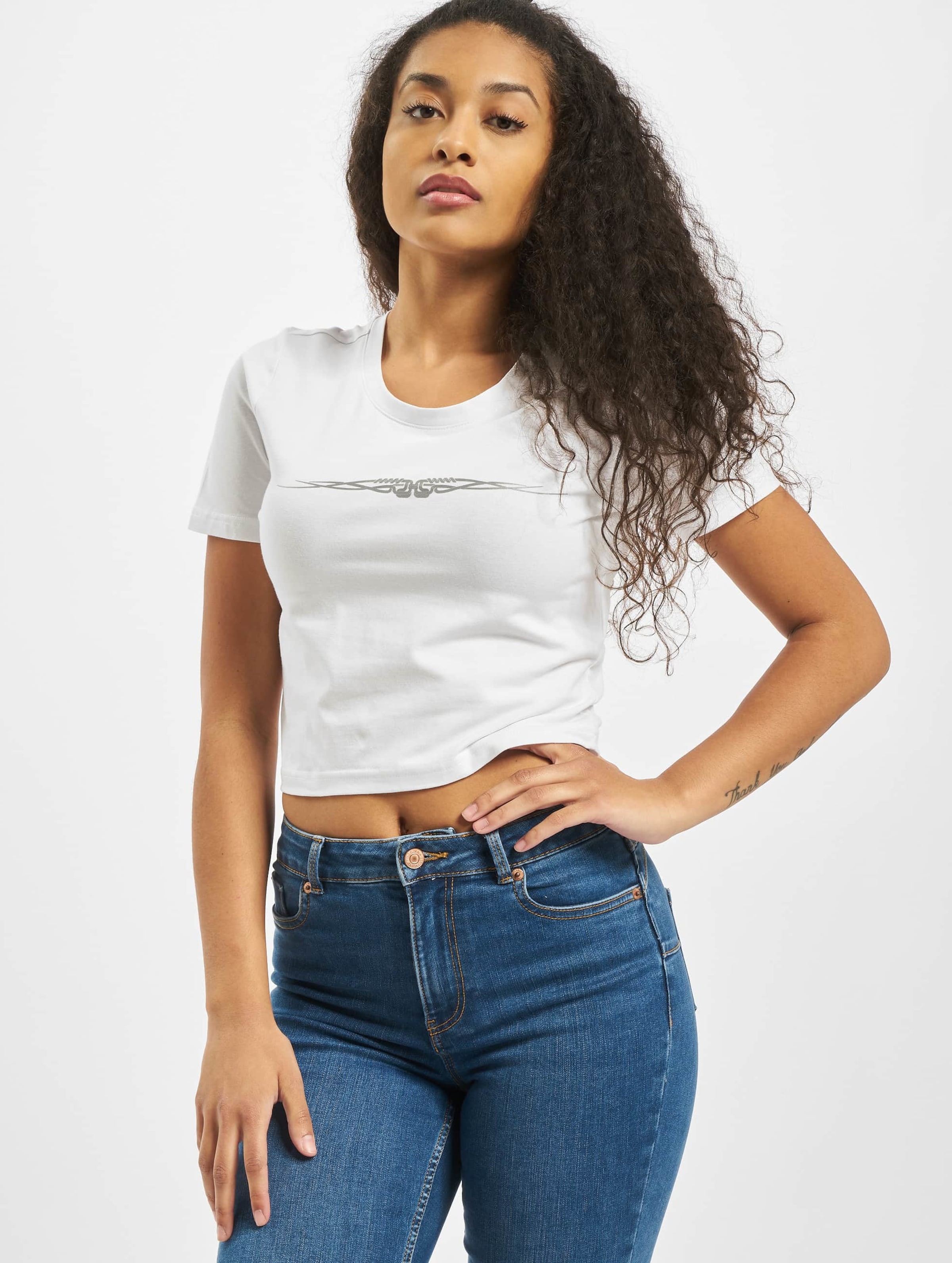 Mister Tee Ladies Tribal Cropped