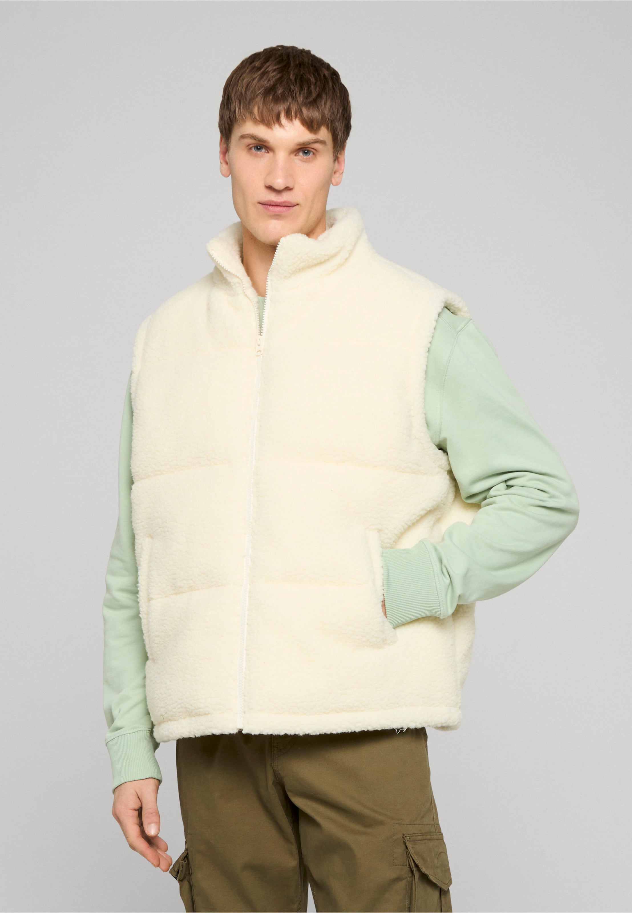 Urban Classics Basic Teddy Puffer Vest