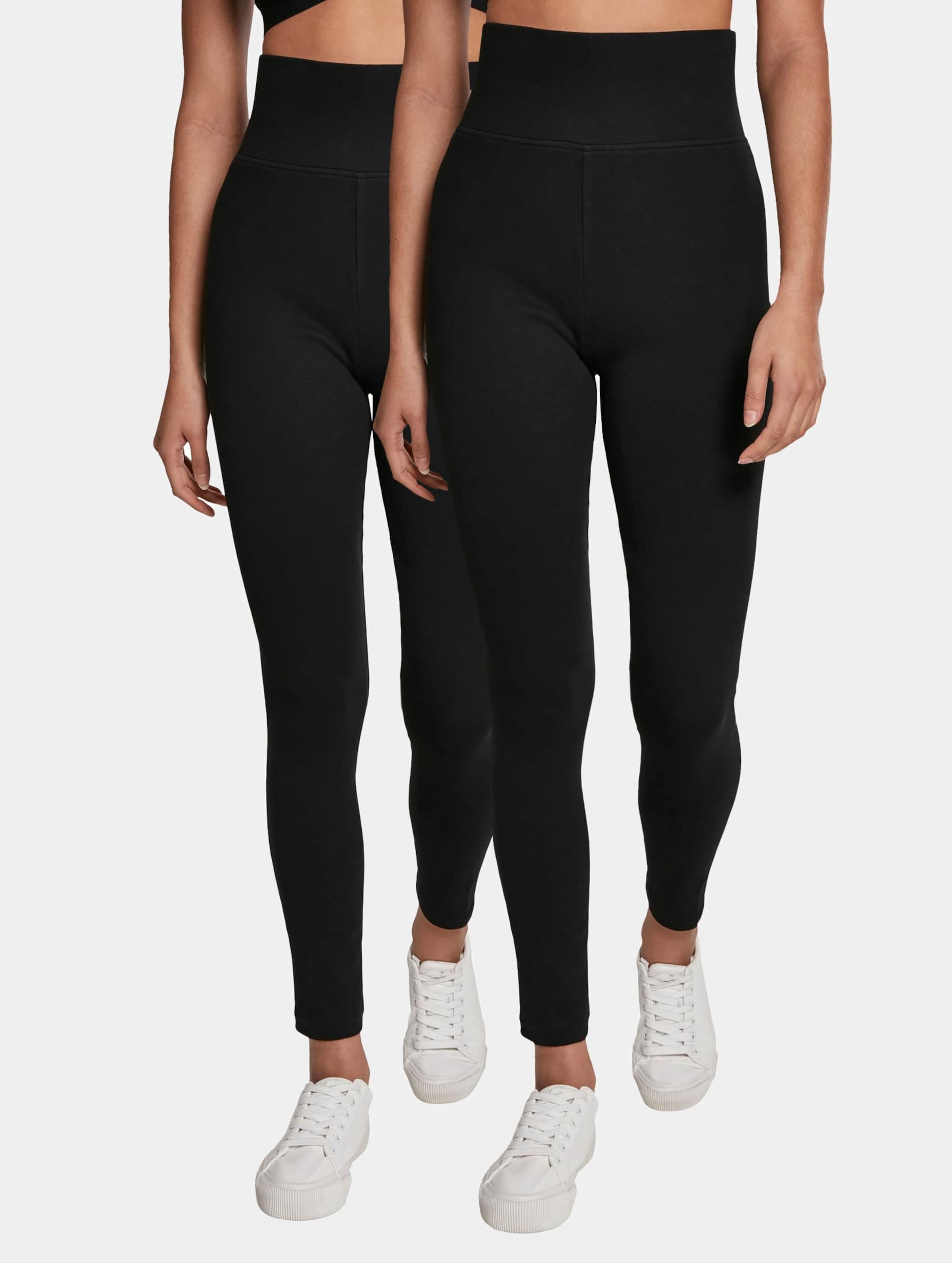 Urban Classics Ladies High Waist Jersey Leggings 2-Pack