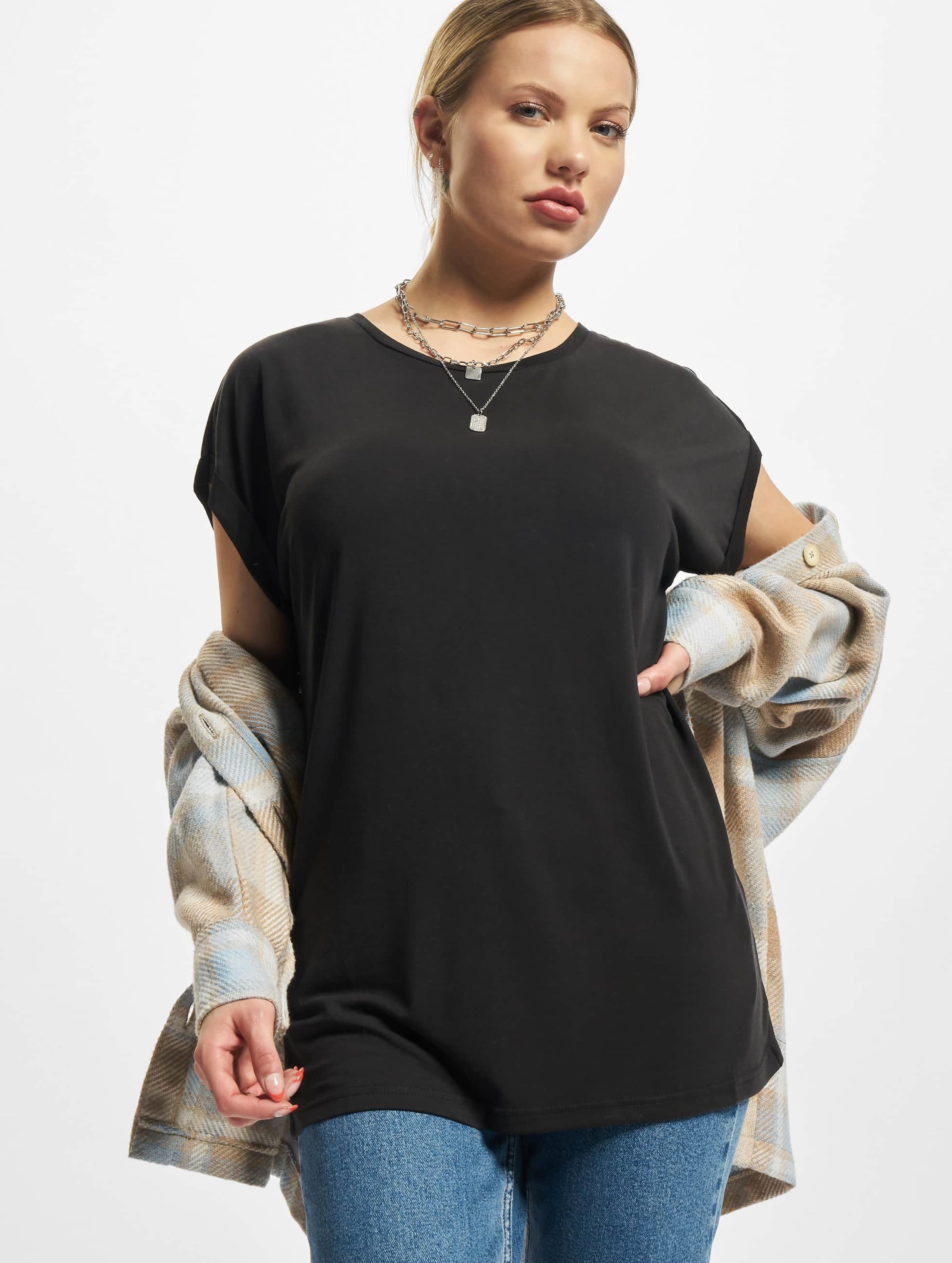 Urban Classics Ladies Modal Extended Shoulder Tee