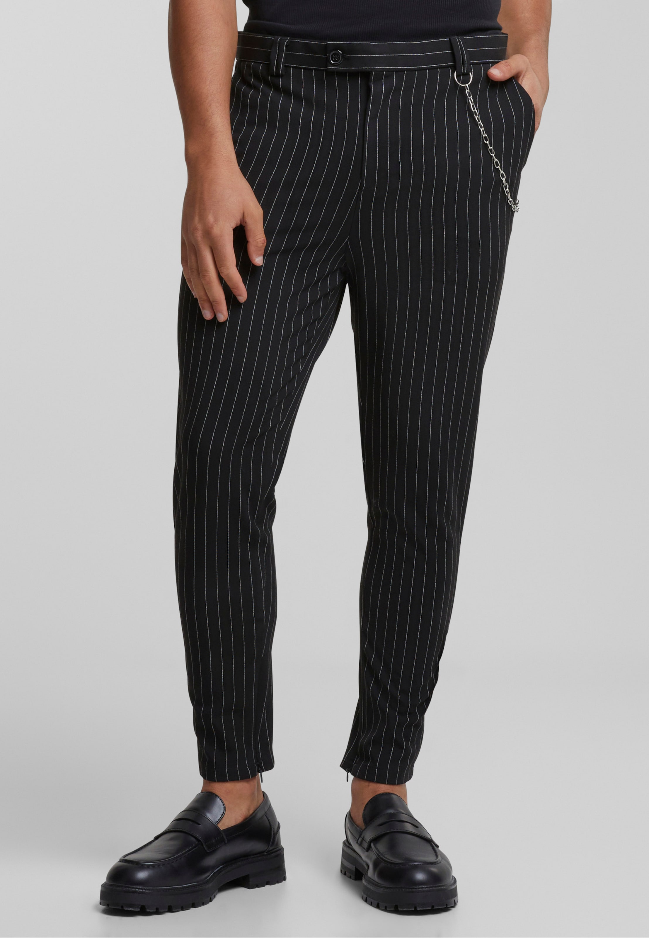 2Y Premium Cropped Pants Pinstripe