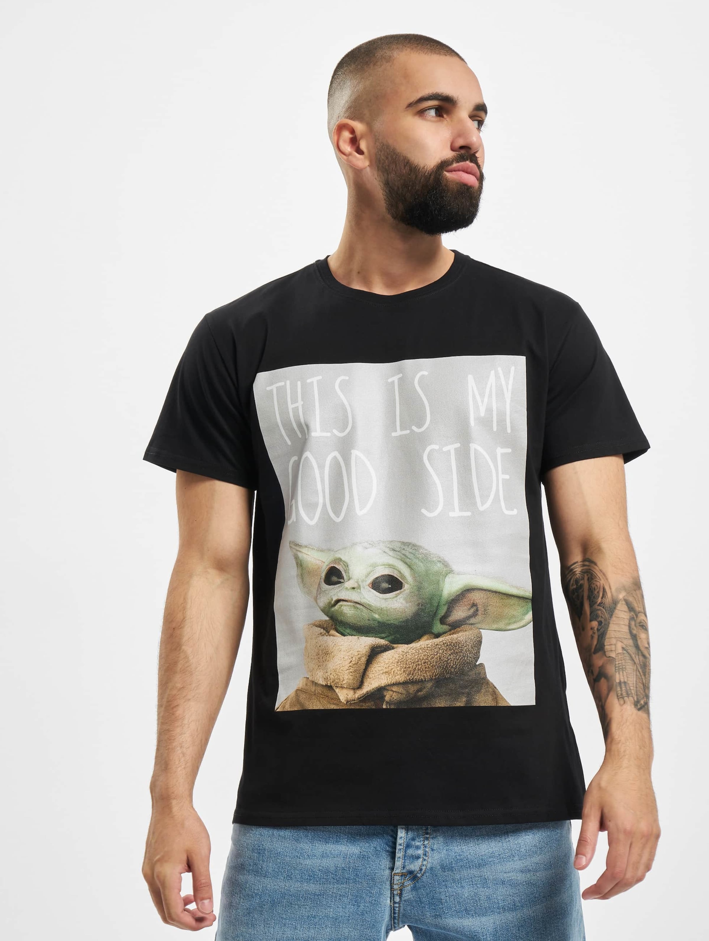 Merchcode Baby Yoda Good Side Tee