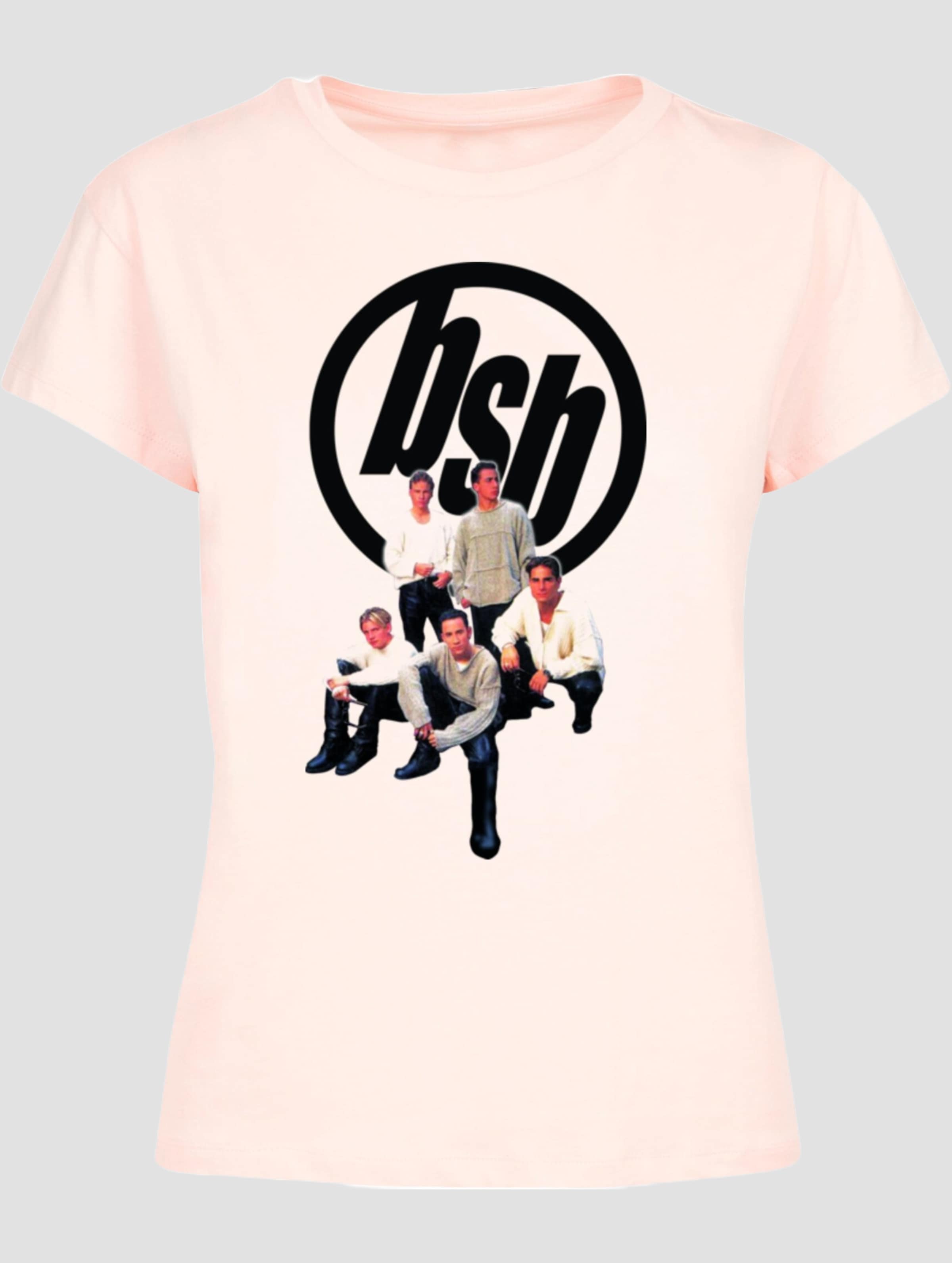 Merchcode Ladies Backstreet Boys - Vintage Logo Extended Shoulder Tee