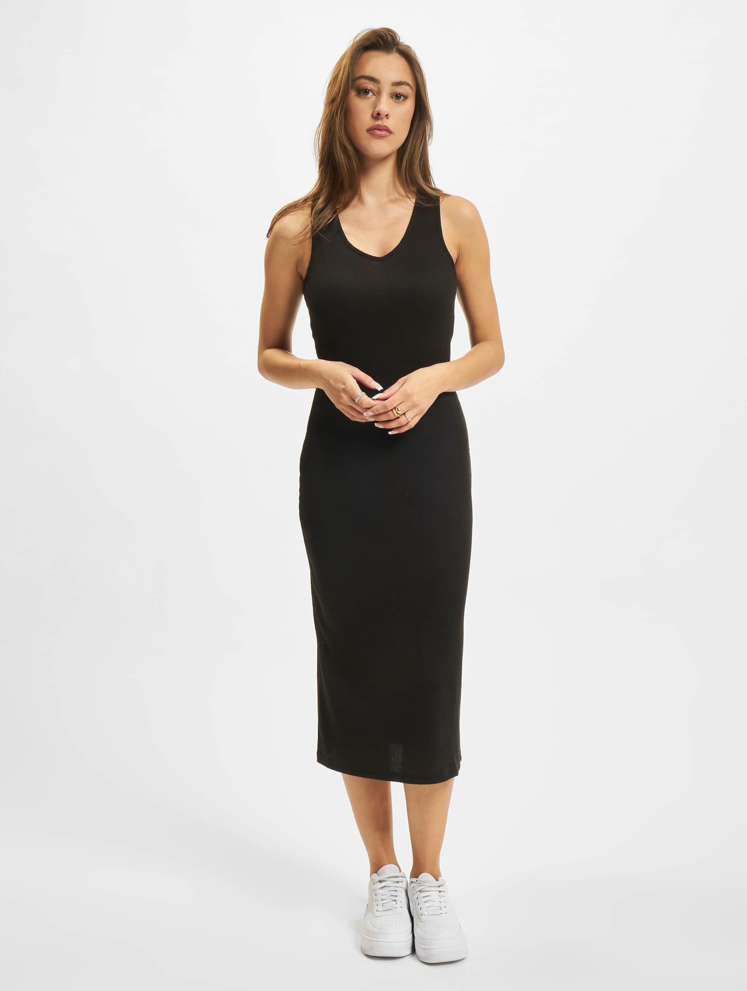 Urban Classics Ladies Midi Sleeveless Rib Dress
