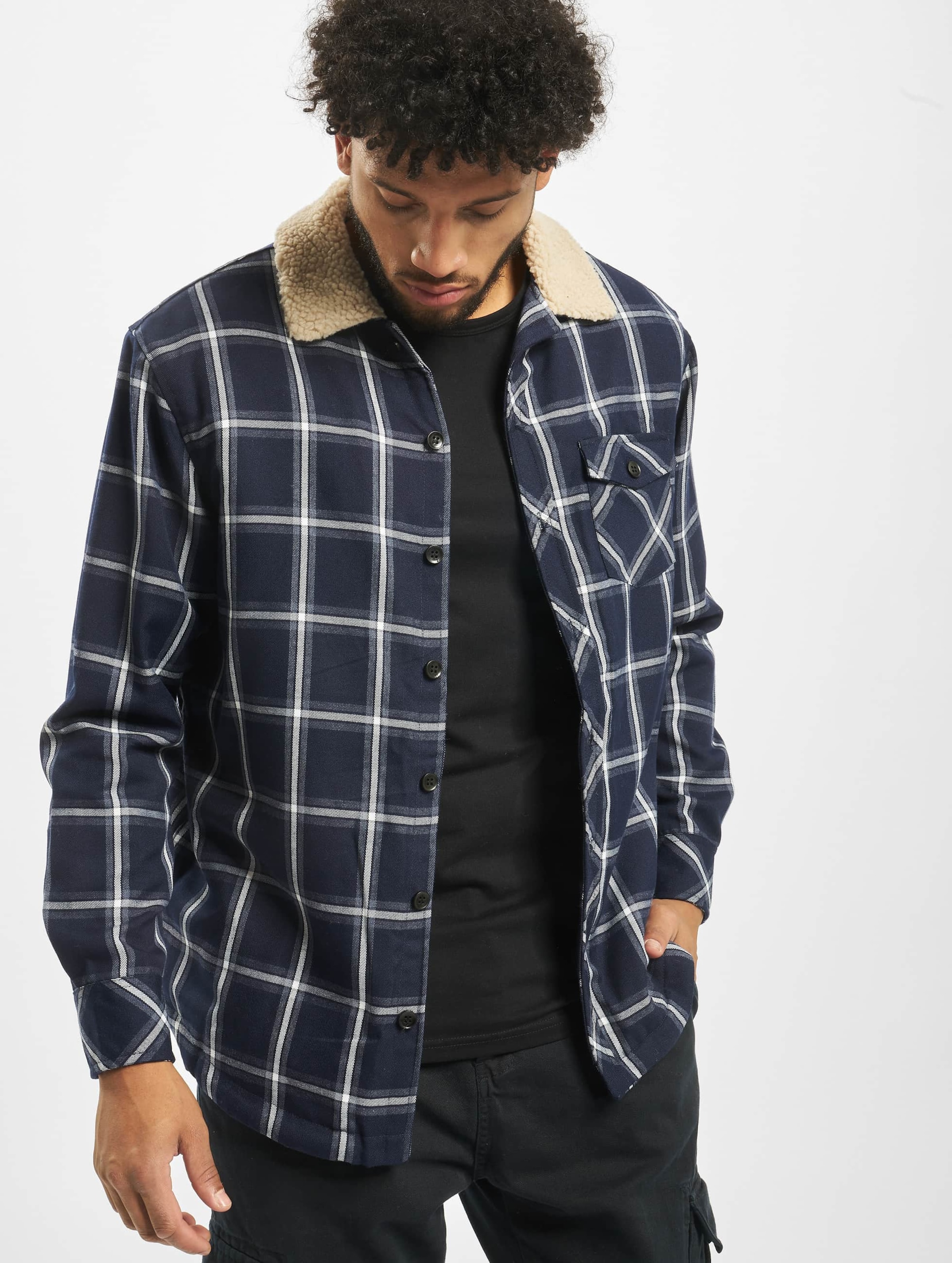 Urban Classics Sherpa Lined Shirt Jacket
