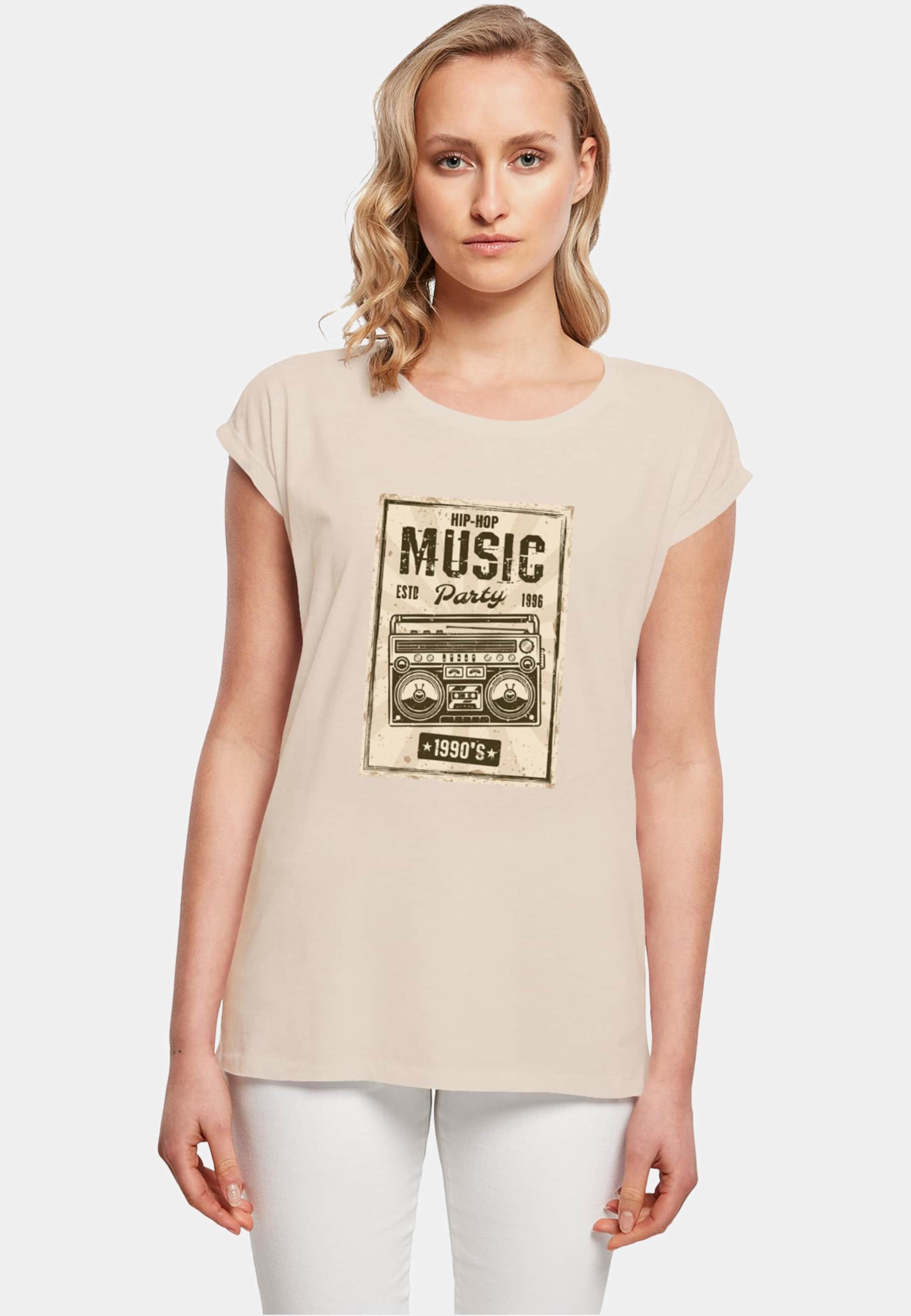 Mister Tee Ladies Retro Boom Extended Shoulder