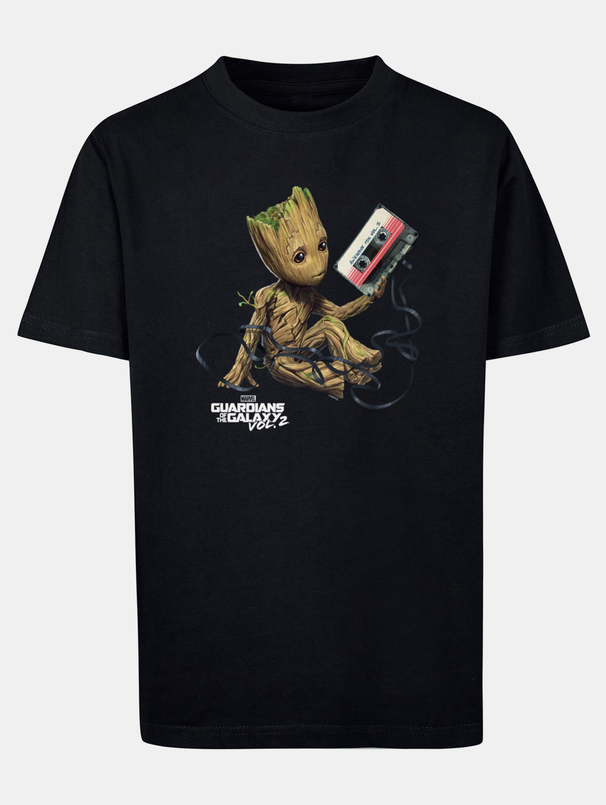 Absolute Cult Kids Guardians Of The Galaxy Vol2 - Groot Tape Basic T-Shirt