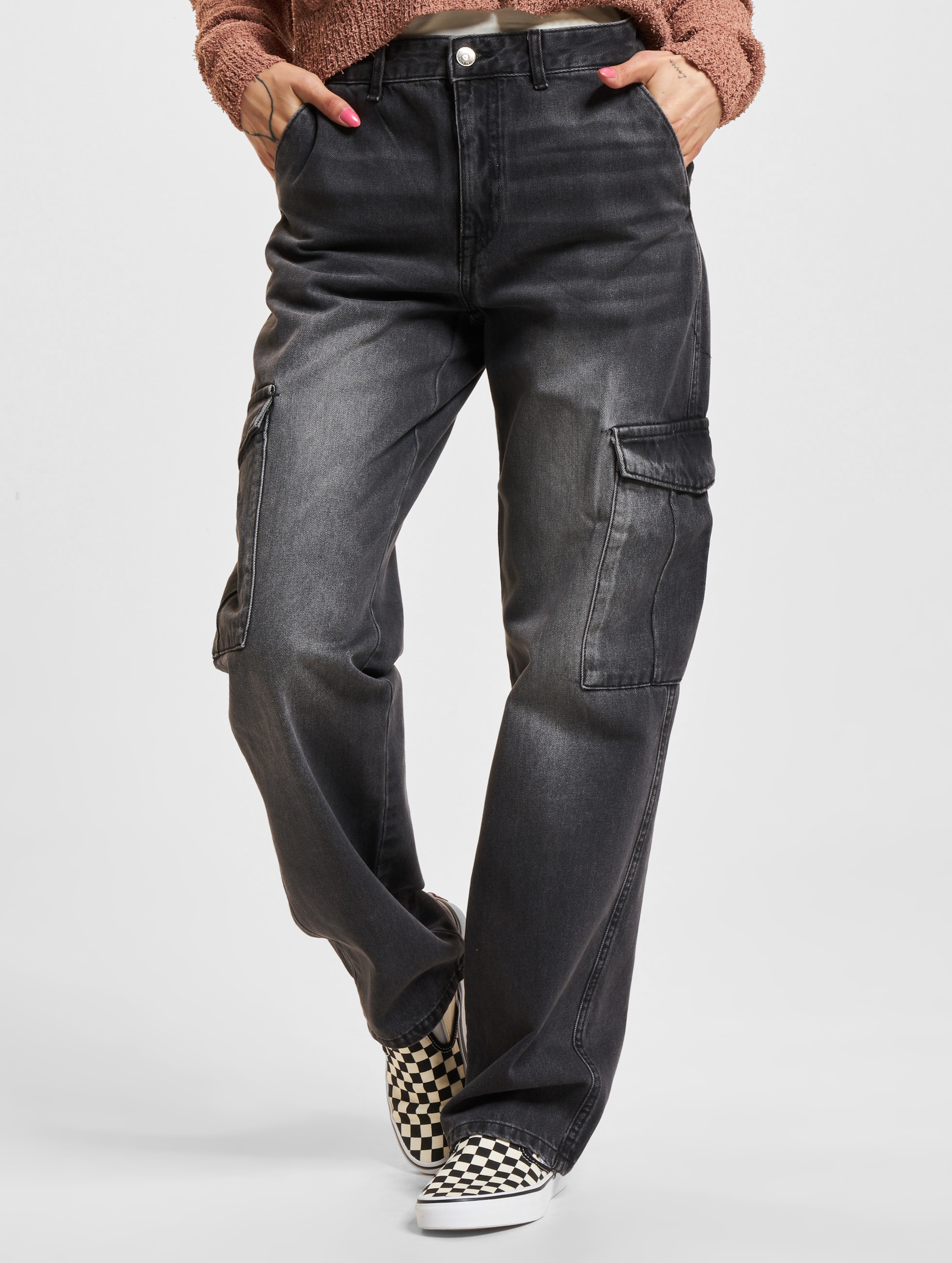 Only June HW Cargo Straight Fit Jeans