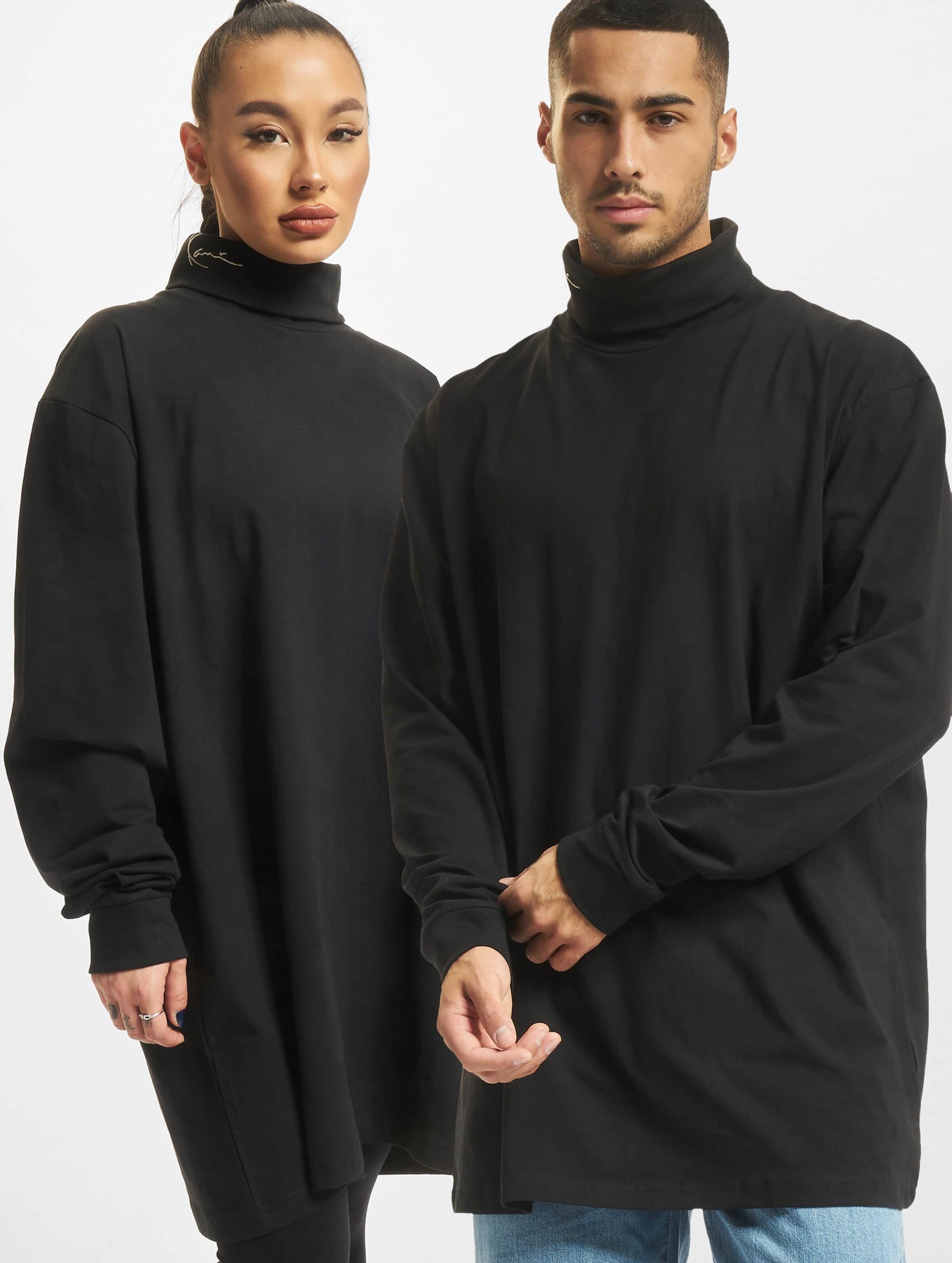 Karl Kani KU214-025-2 Small Signature Turtle Neck LS black