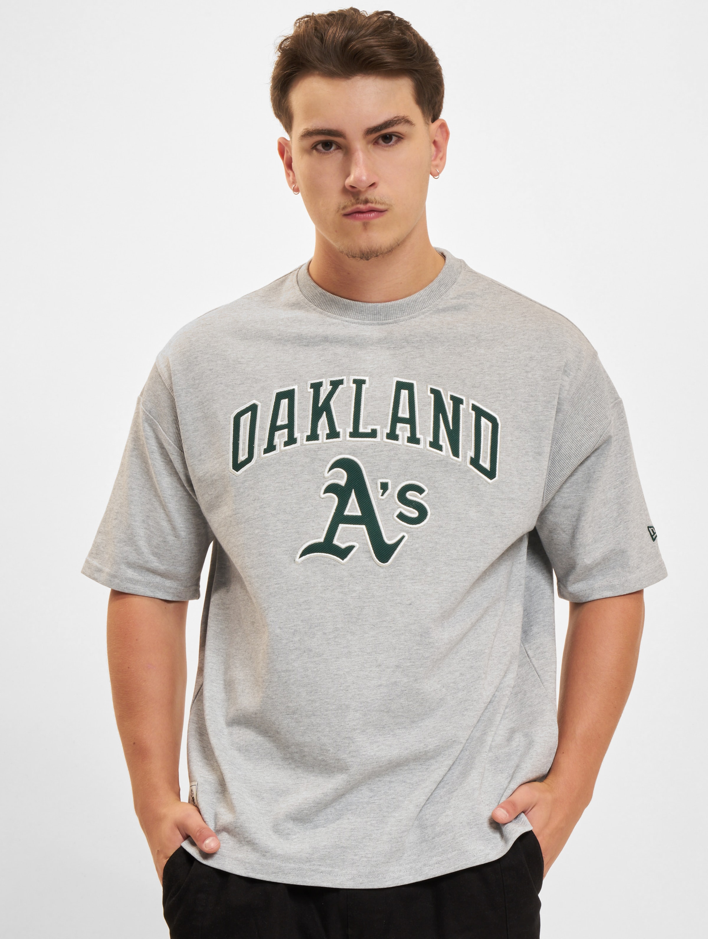 New Era MLB Rib Infill Oversize T-Shirt Oakland Athletics