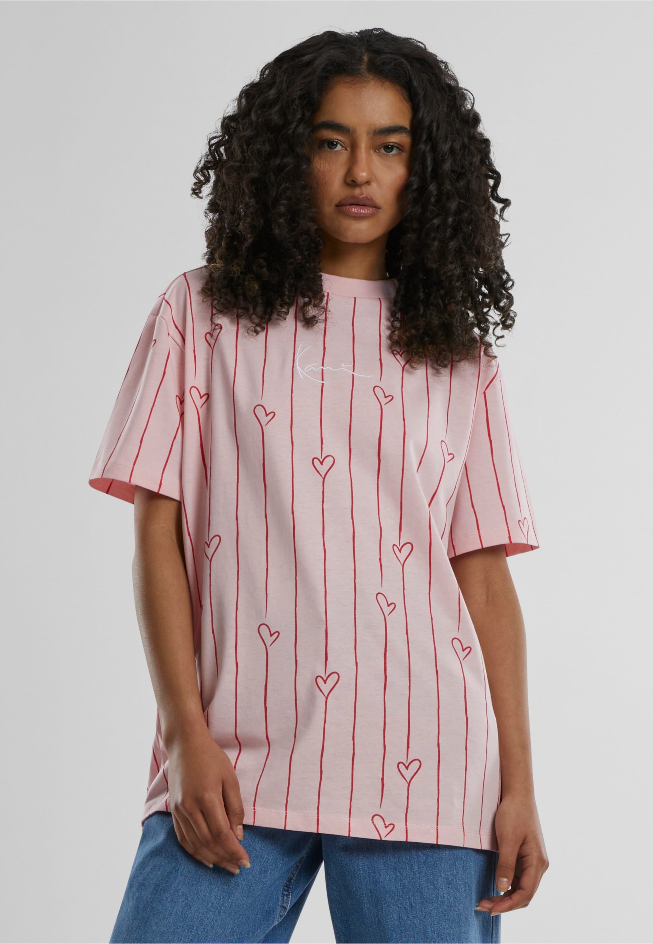 Karl Kani Signature Heart Pinstripe Os Tee