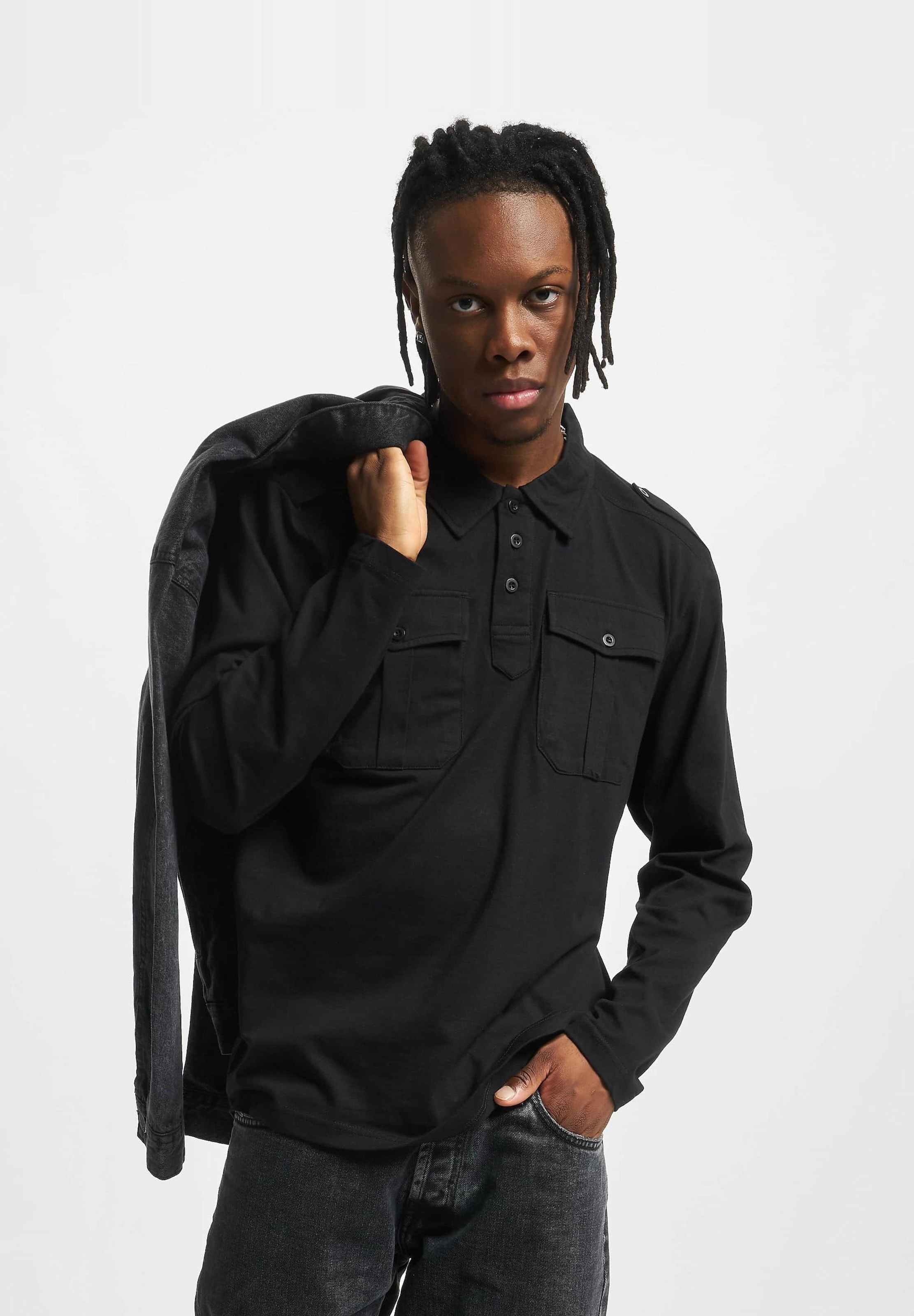 Brandit Jersey Poloshirt Willis longsleeve